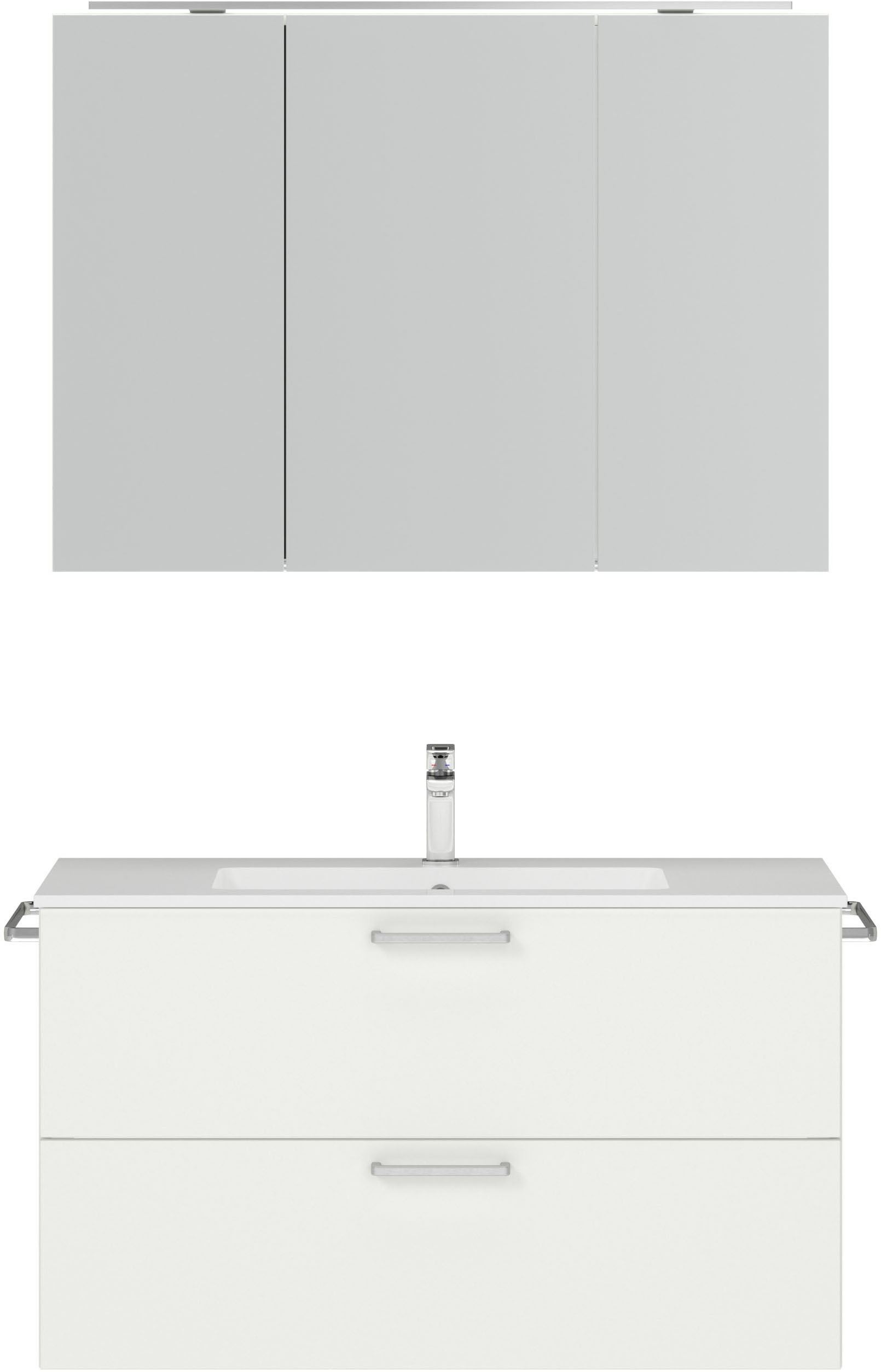 nobilia Badmöbel-Set "Tolvina" vormontiert, mit Soft-Close, 2 Stk. tlg. günstig online kaufen