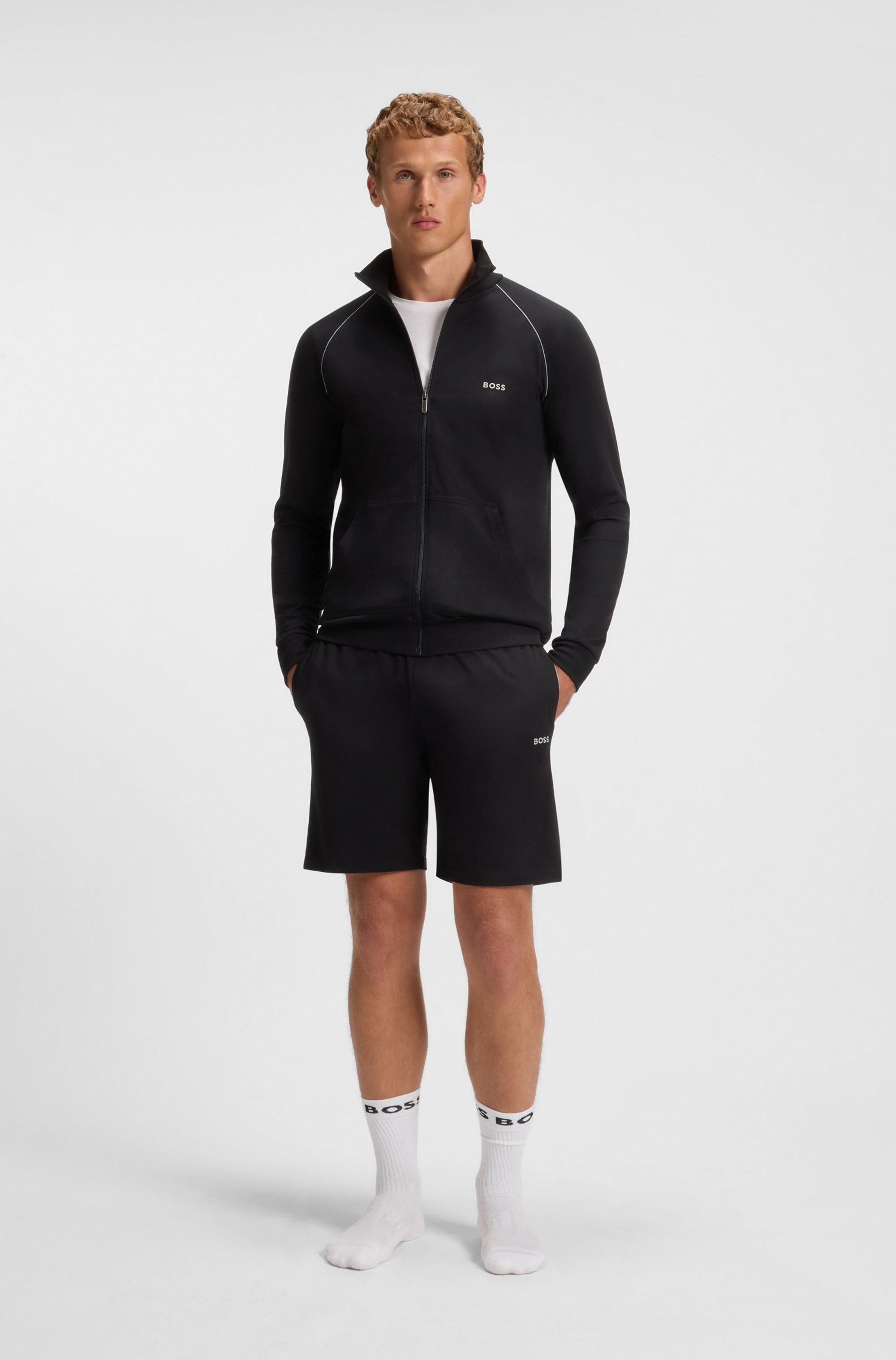 BOSS Sweatshorts »Mix&Match Short CW«, mit BOSS Logo
