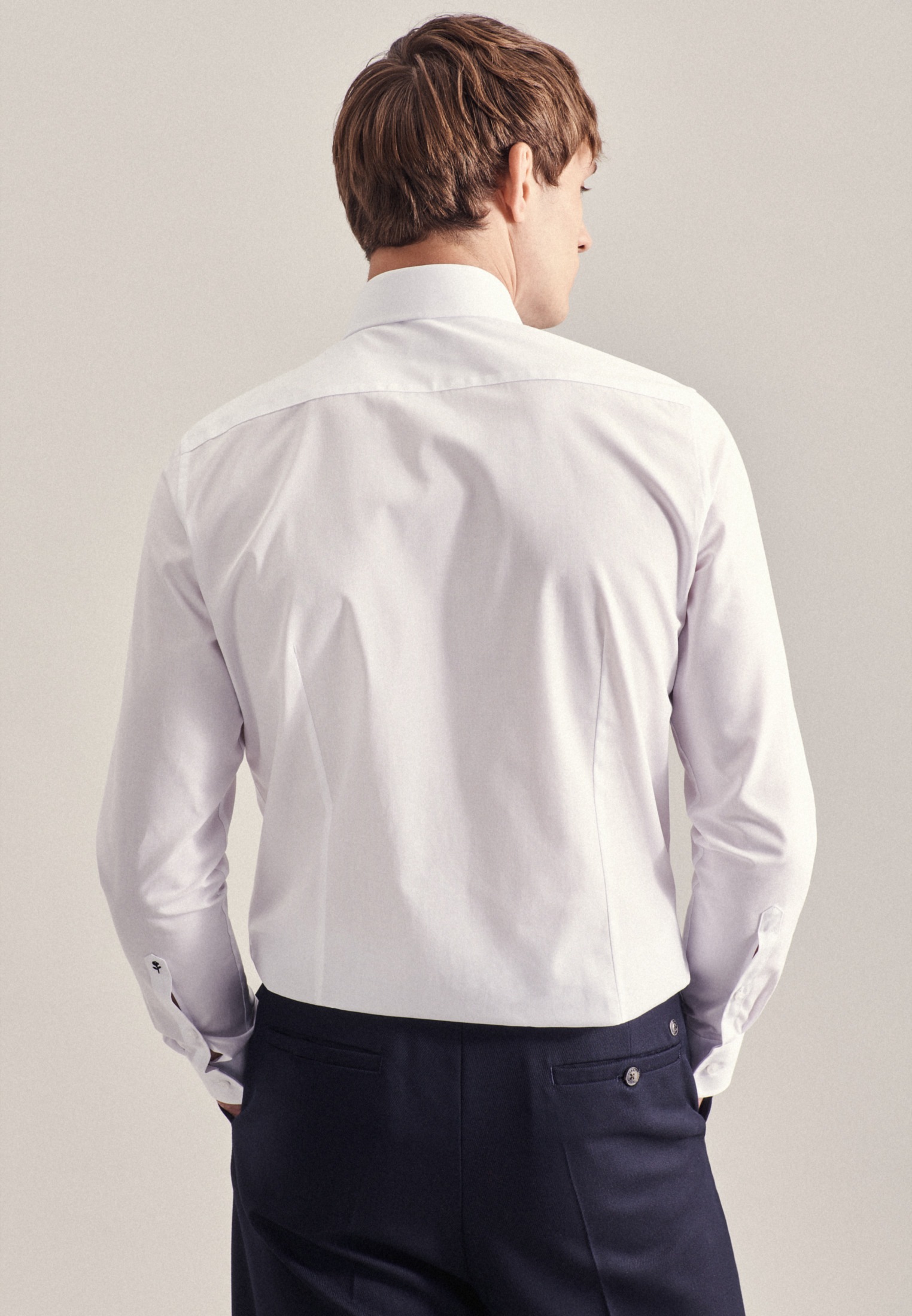seidensticker Businesshemd "Slim", Slim Langarm Kentkragen Uni günstig online kaufen