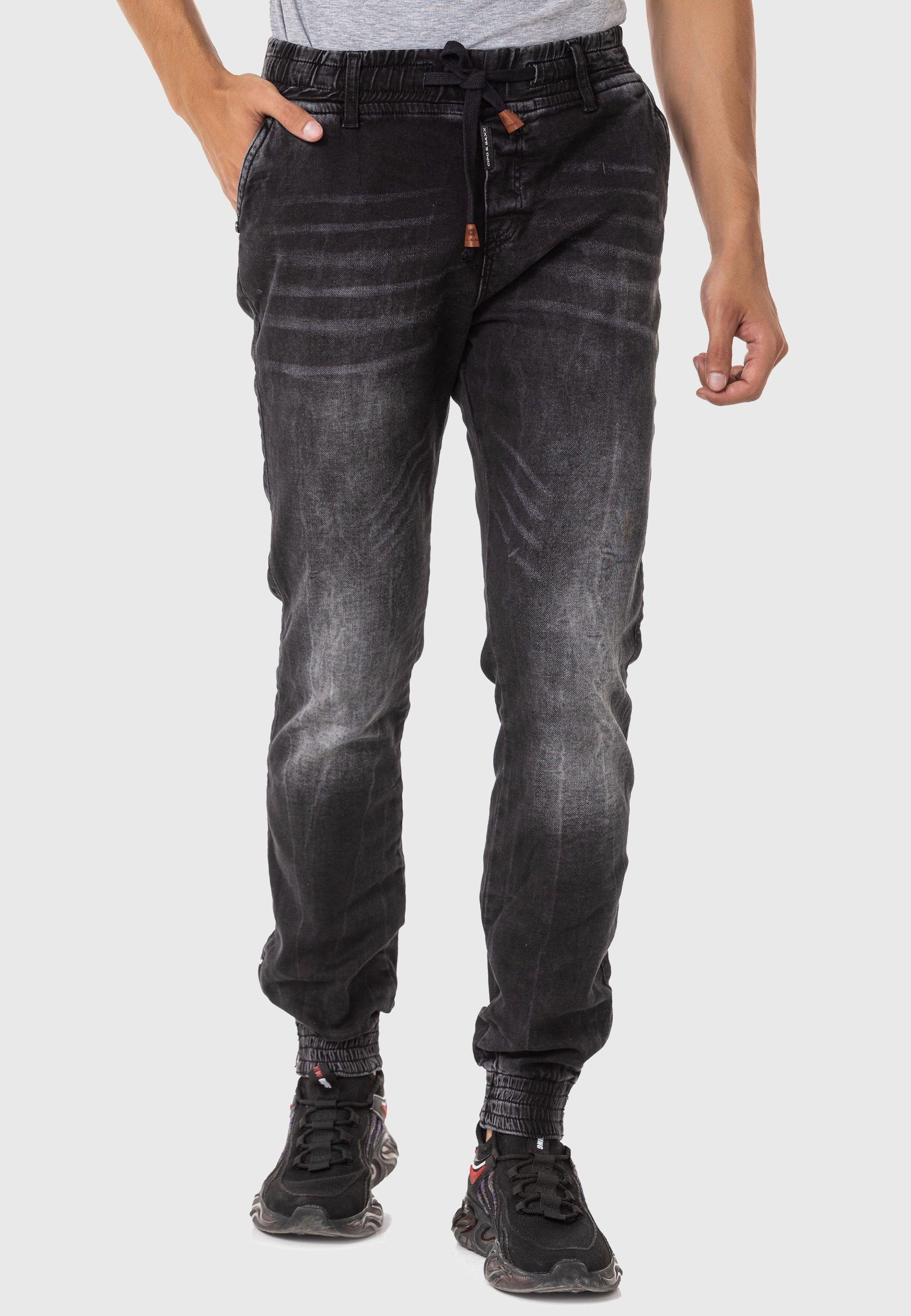Cipo & Baxx 5-Pocket-Jeans "Cipo & Baxx Hose" im Used-Look