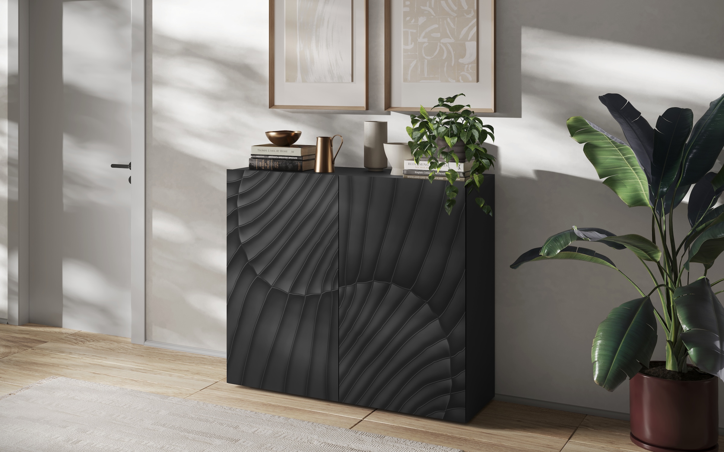 OTTO home Highboard "Snake, Kommode, Anrichte, Stauraummöbel, Höhe 123 cm, günstig online kaufen