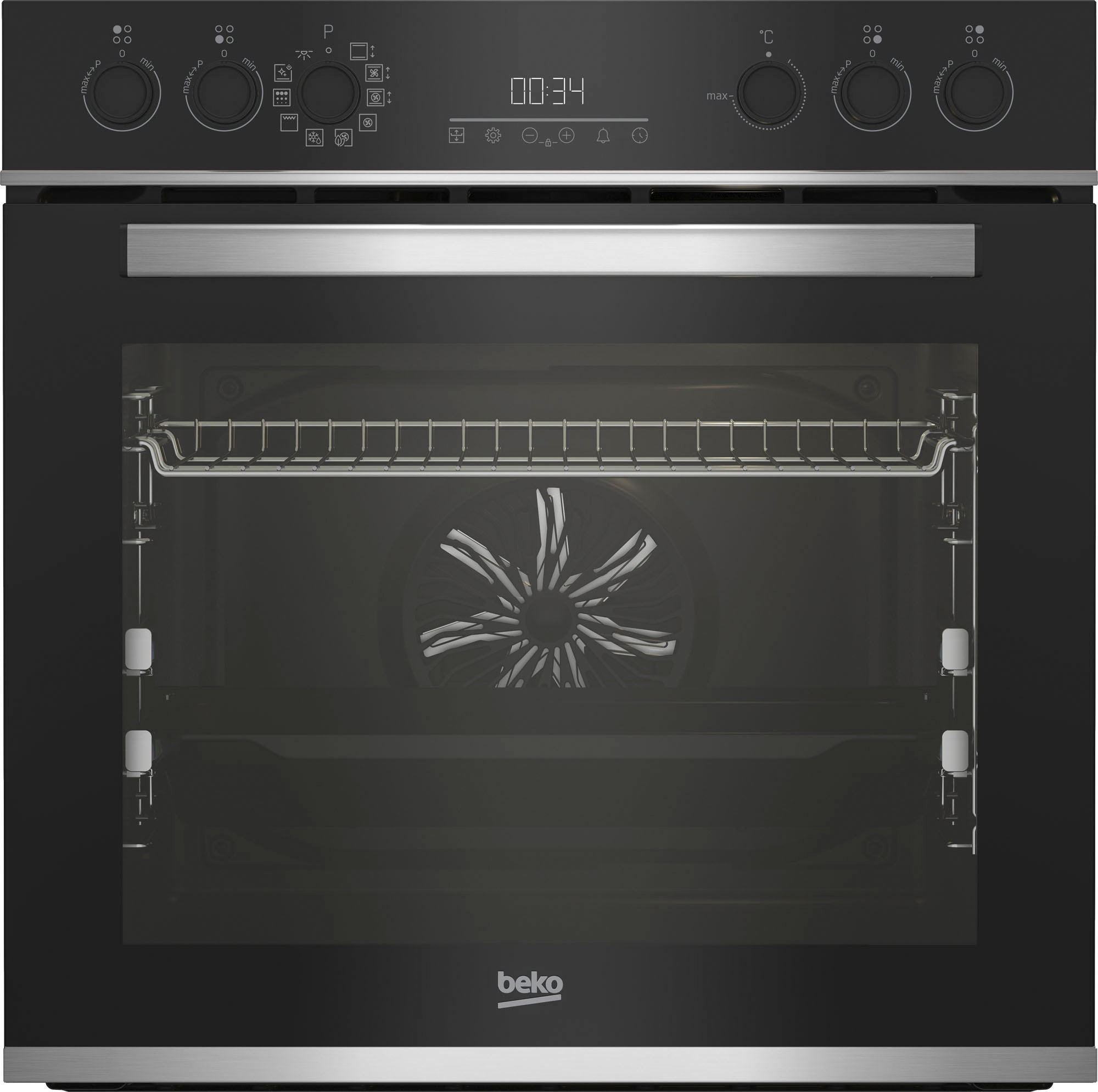 BEKO Induktions Herd-Set »BBUM13340XMPEF«, mit 2-fach-Teleskopauszug, Pyrolyse-Selbstreinigung