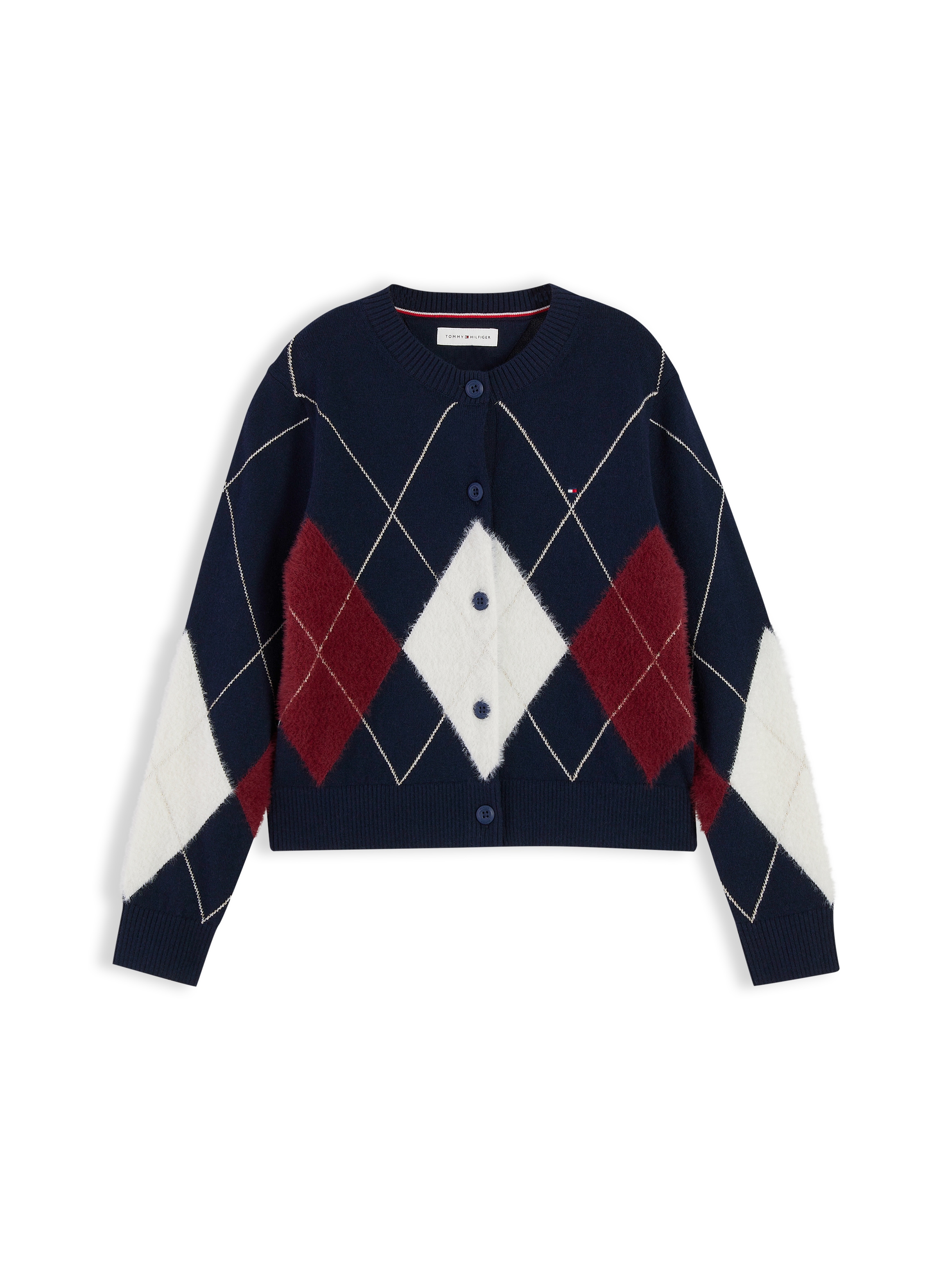 Tommy Hilfiger Strickjacke mit Wolle, Regular Fit, Kinder bis 16 Jahre