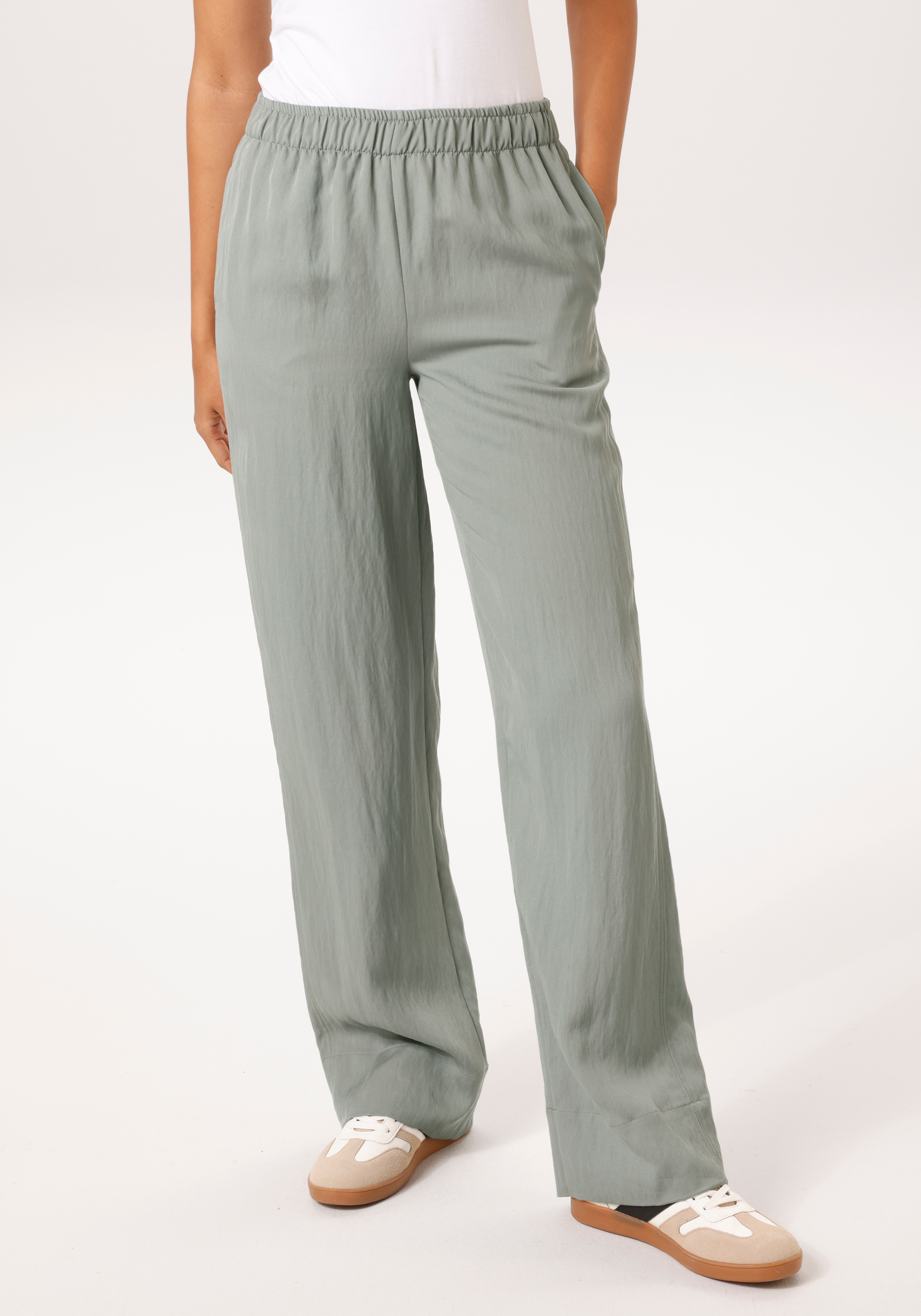 Aniston CASUAL Schlupfhose in trendiger Twill-Qualität