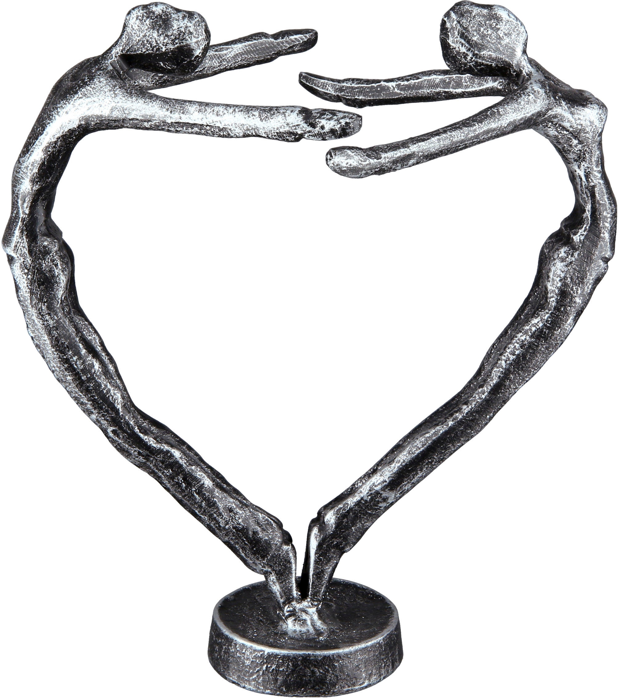 Casablanca by Gilde Dekofigur »Design Skulptur In Love, silber«,  silberfarben bestellen | BAUR
