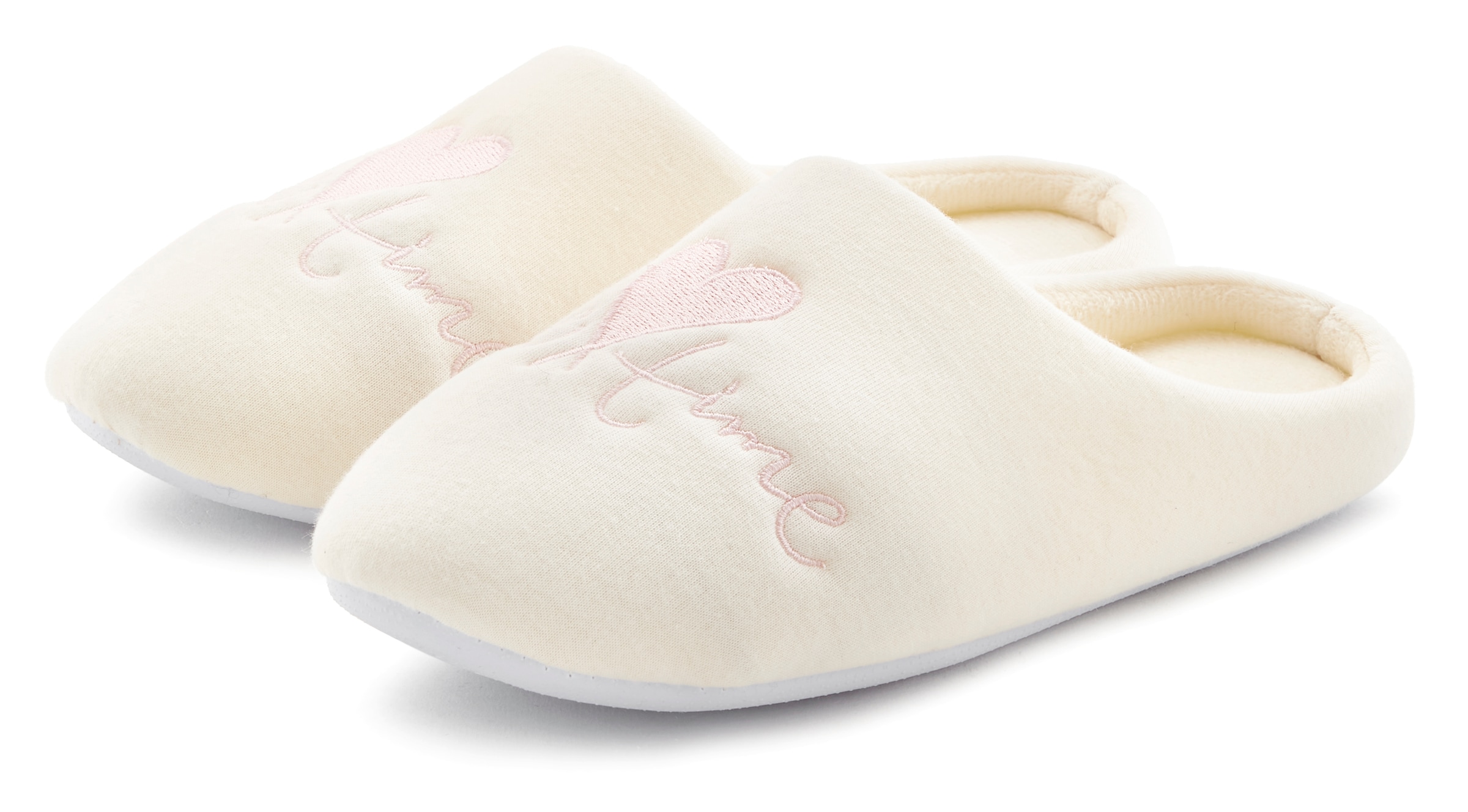 Vivance Dreams Pantolette "Hausschuh, Pantoffel, Clog," mit verspieltem Sch günstig online kaufen