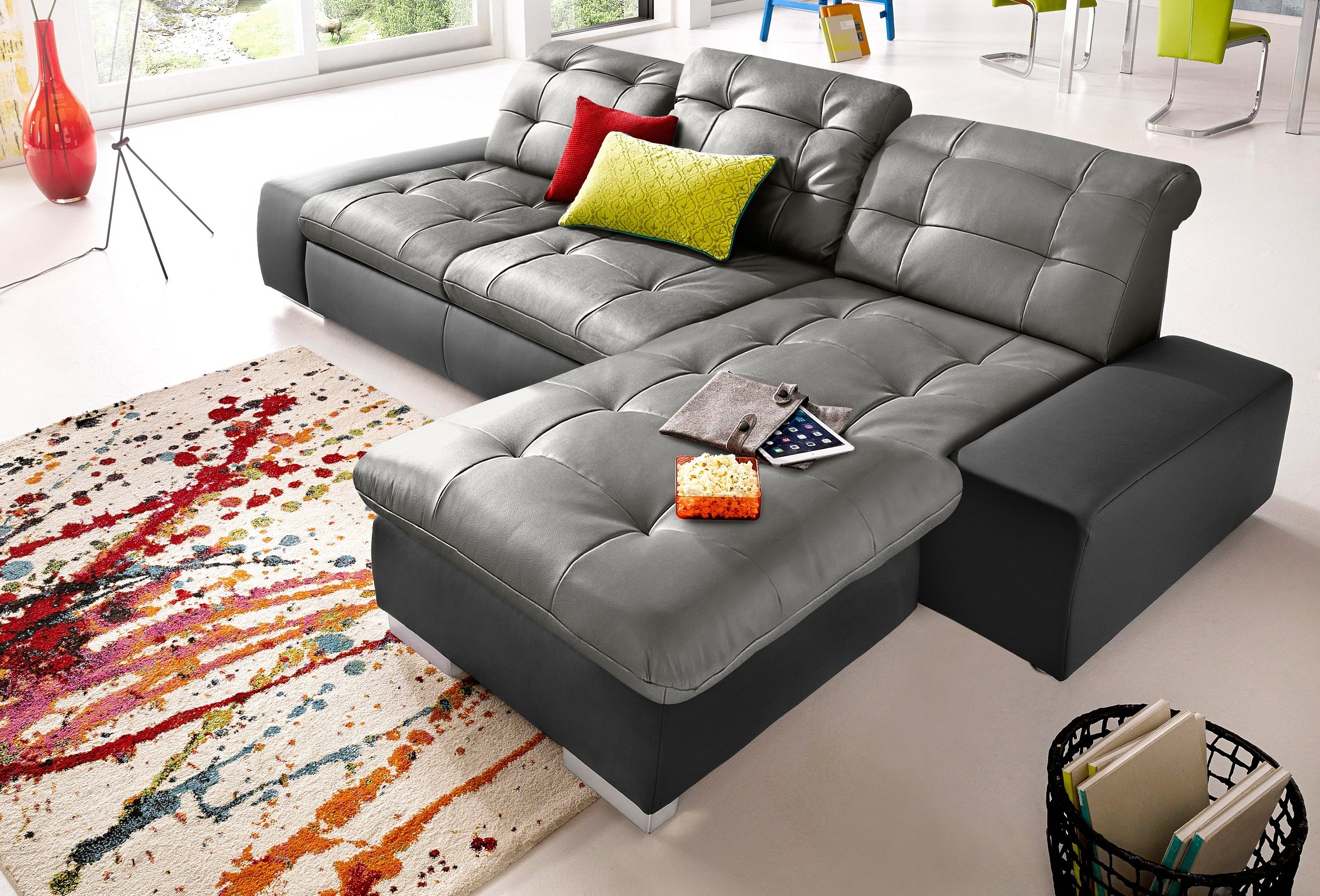 sit&more Ecksofa »Palomino L-Form«, wahlweise XL oder XXL und mit Bettfunktion