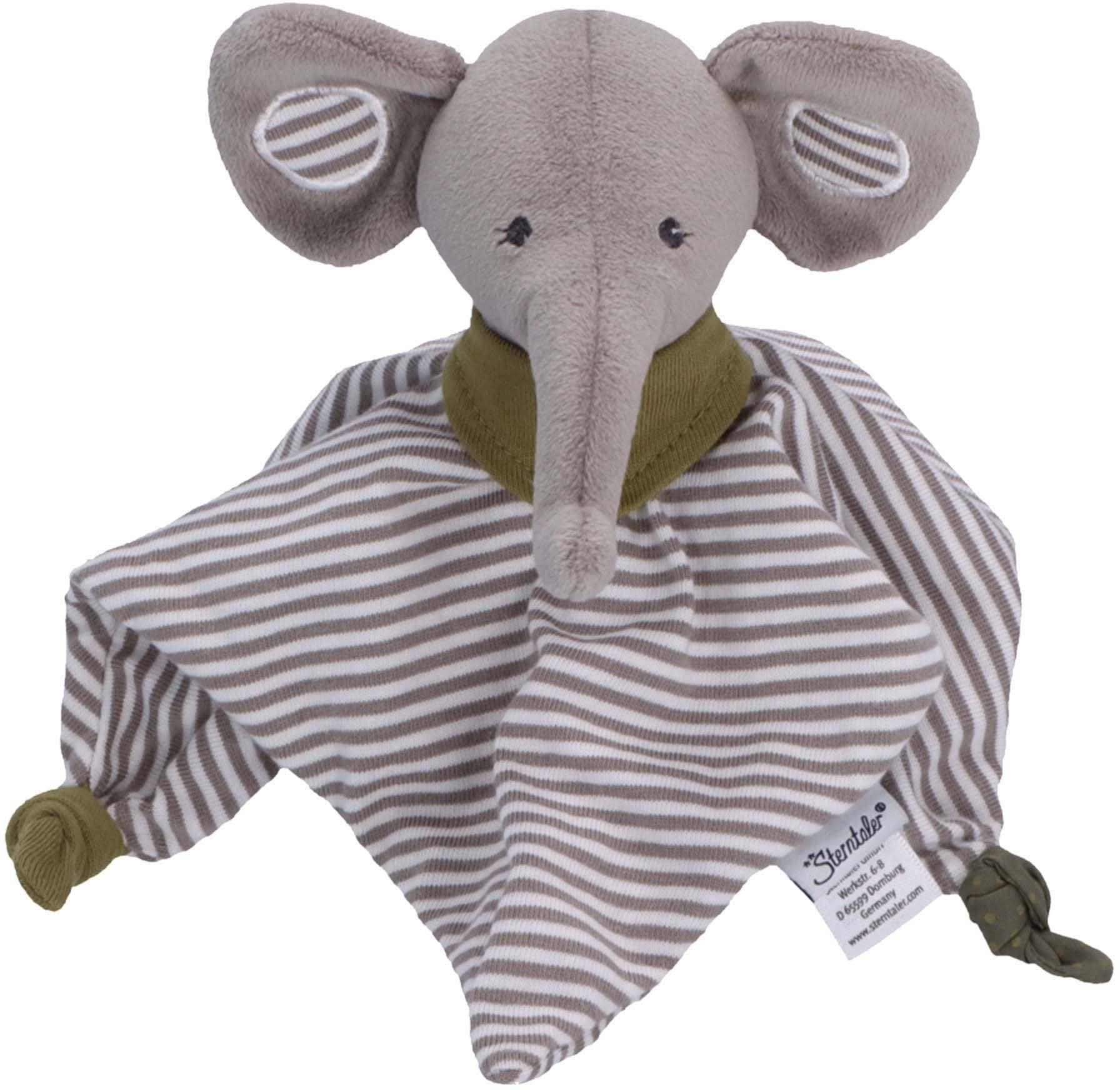 Sterntaler® Schmusetuch »Geschenk-Set Elefant Eddy«, (Set, 2 tlg.)