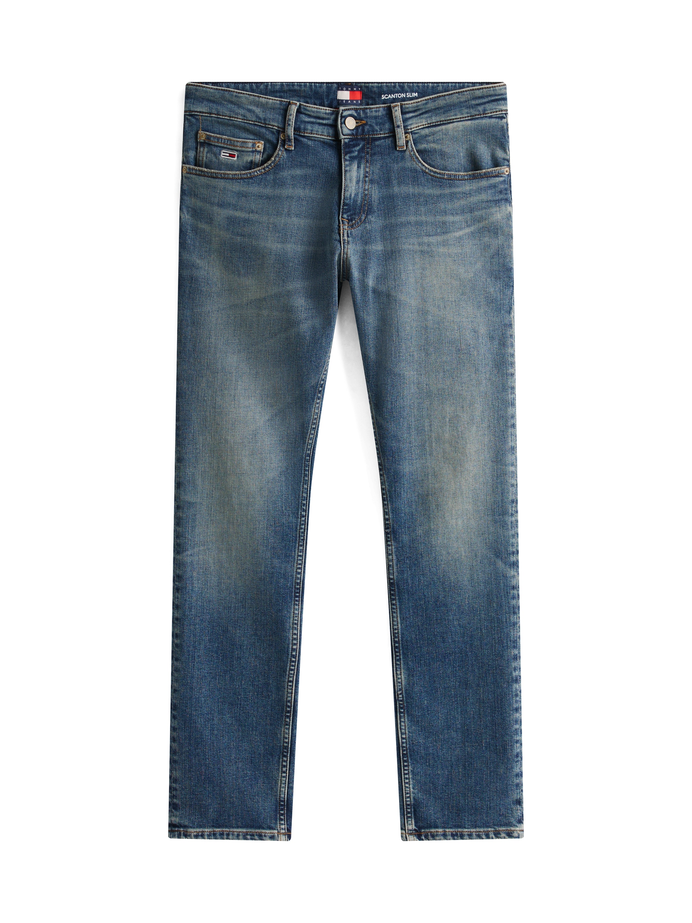 Tommy Jeans Slim-fit-Jeans »Scanton Slim«, Slim‑Fit‑Jeans mit mittlerer Leibhöhe, 5‑Pocket‑Design