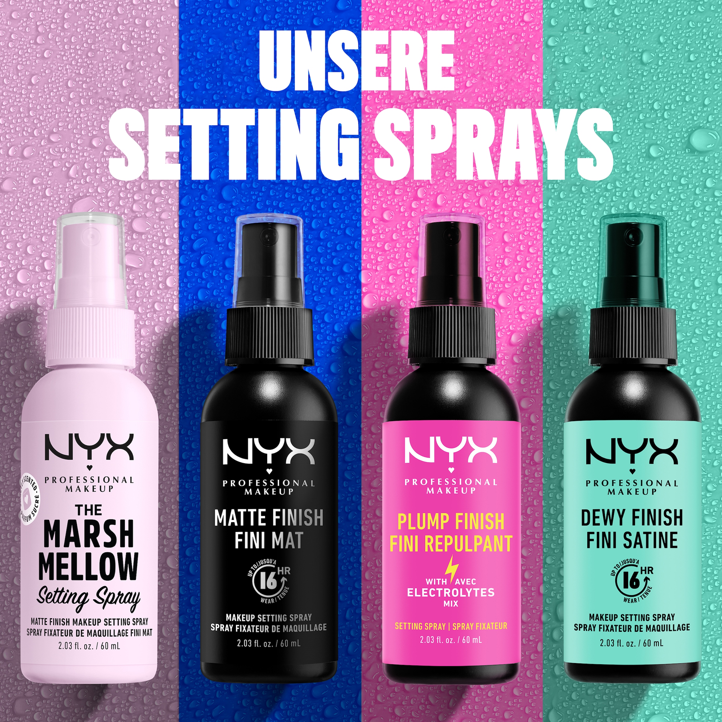 NYX Fixierspray »Makeup Marshmellow Setting Spray«, mit feinem Sprühnebel