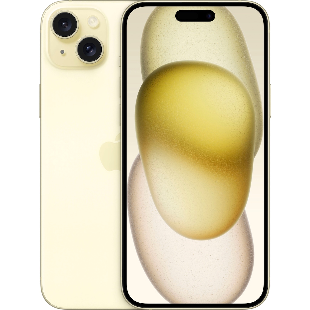 Apple Smartphone »iPhone 15 Plus 256GB«, yellow, 17 cm/6,7 Zoll, 256 GB Speicherplatz, 48 MP Kamera