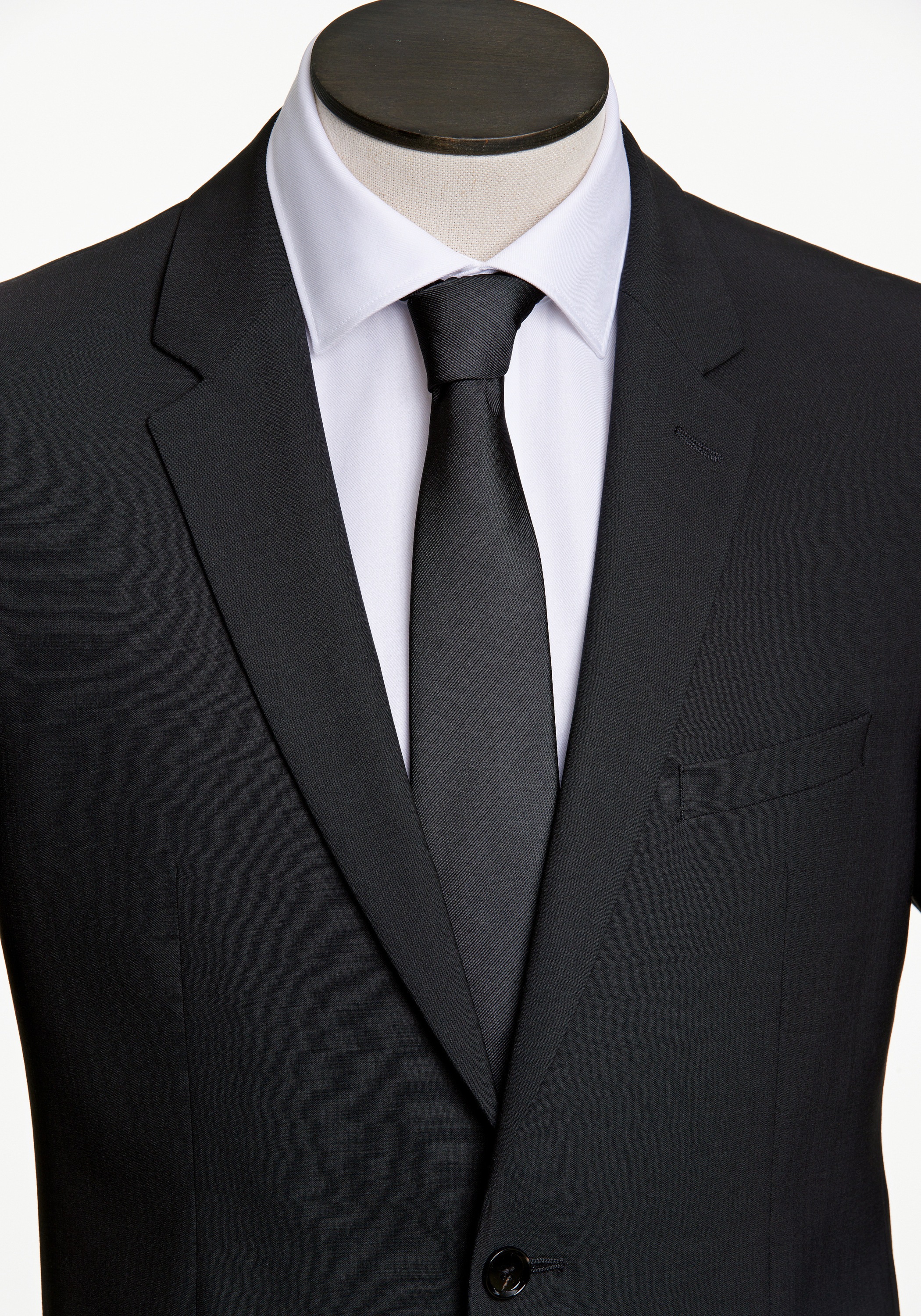 LINDBERGH Herren Krawatte "Lindbergh Krawatte", schwarz, Kunstfaser, Krawatten