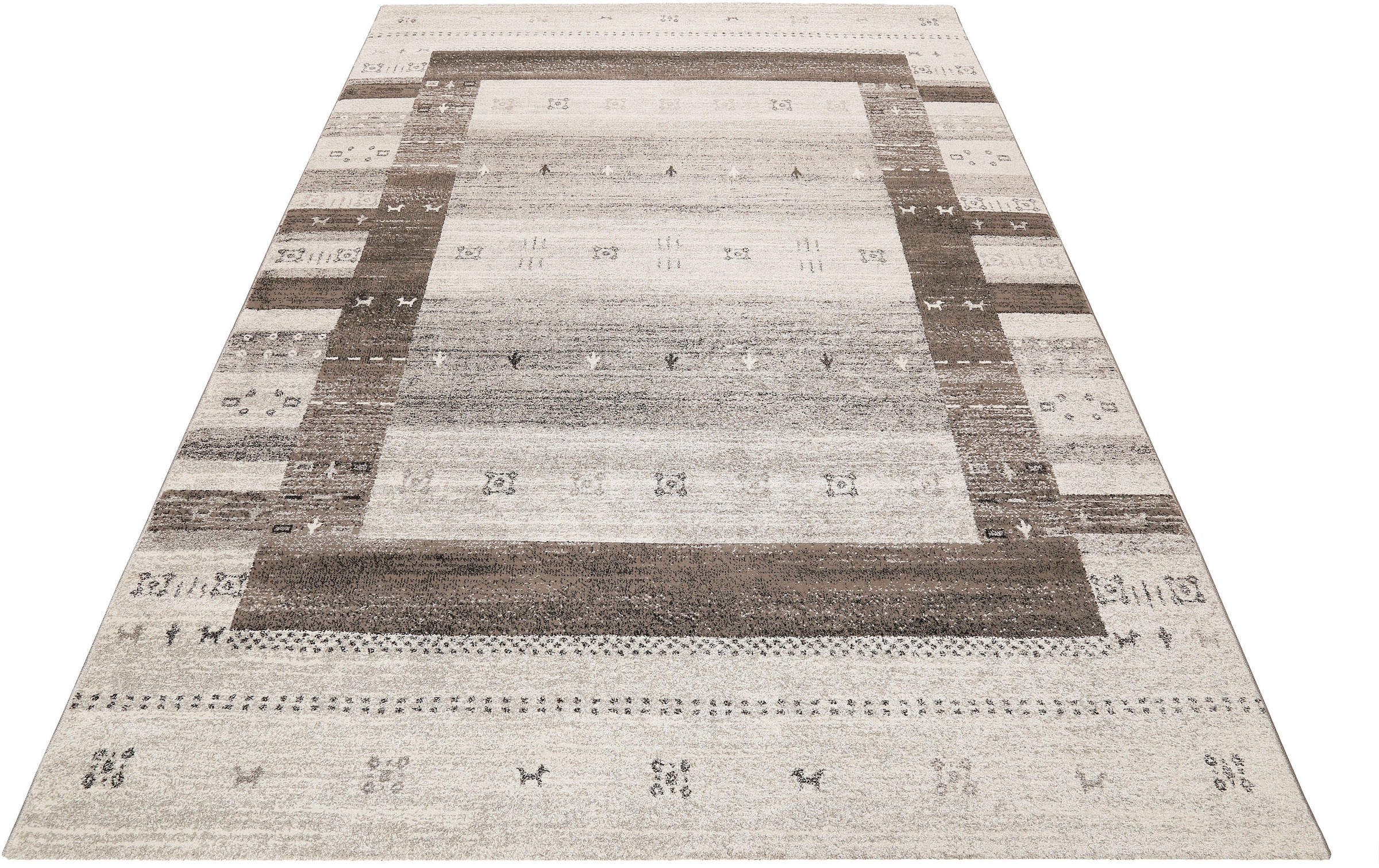 Teppich WECON HOME "Igor", grau, B:133cm H:10mm L:200cm, Kunstfaser, Teppiche, Teppich, Kurzflor, Wohnzimmer