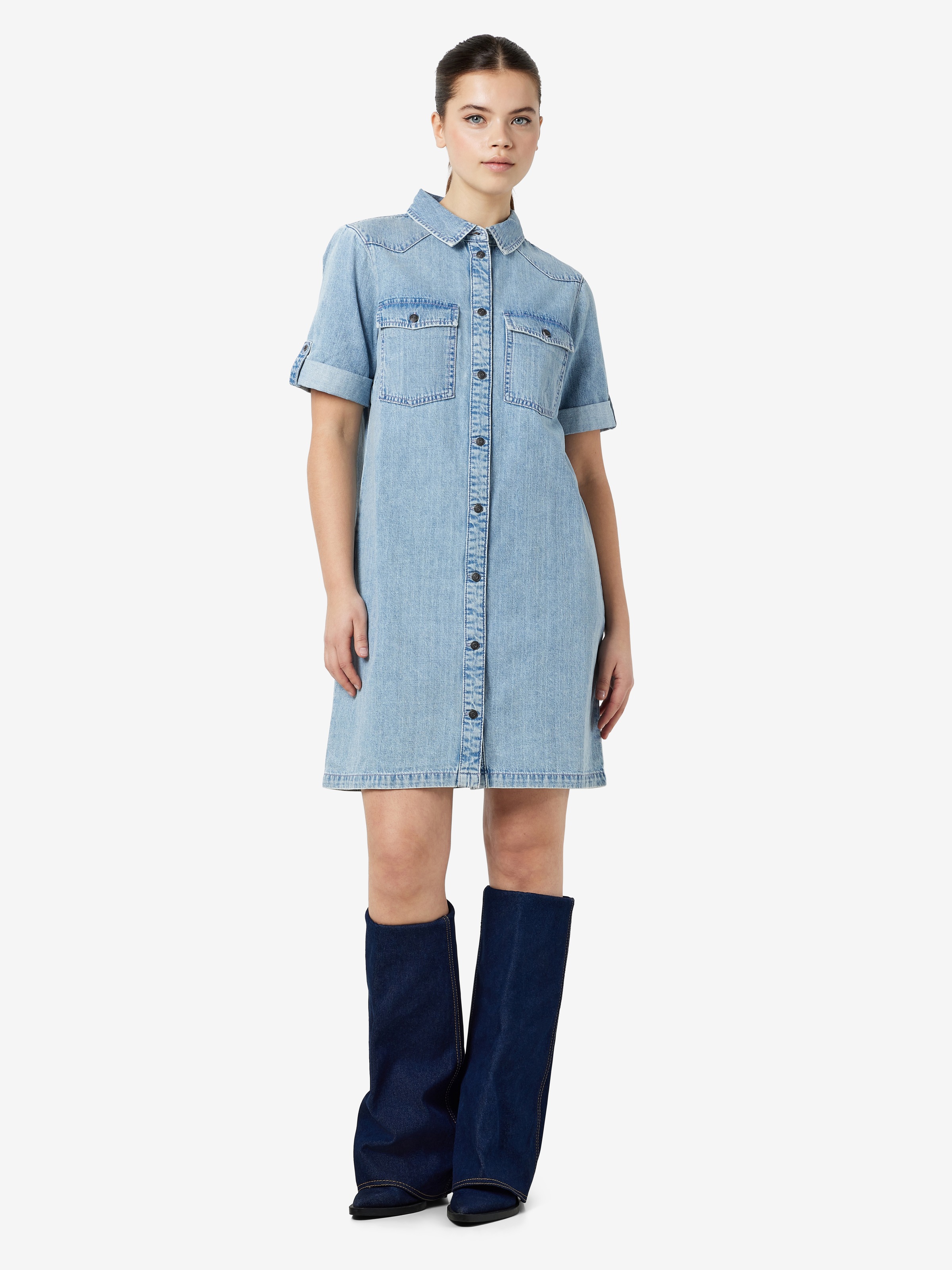 Noisy may Jeanskleid "NMNEW SIGNE S/S DENIM DRESS VI003LB NOOS" günstig online kaufen