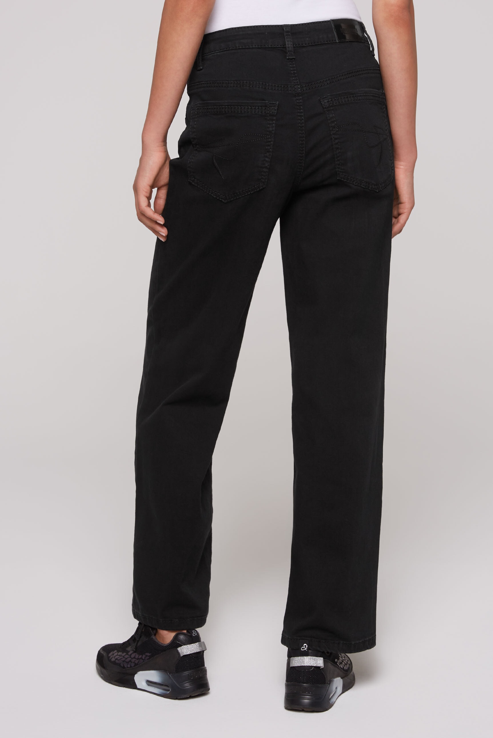 SOCCX Regular-fit-Jeans mit hoher Leibhöhe