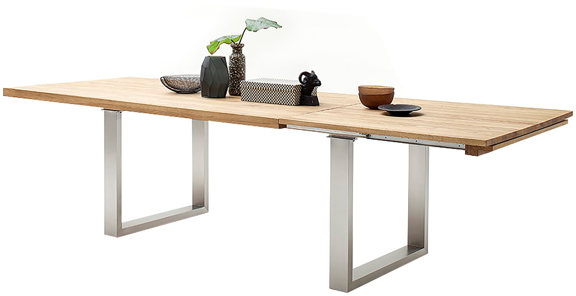 MCA furniture Kulissen-Esstisch »Dayton Esstisch Kufentisch«, Synchronauszug,ausziehbar,eiche,massiv,extra lang,XXL,belastbar 50 kg
