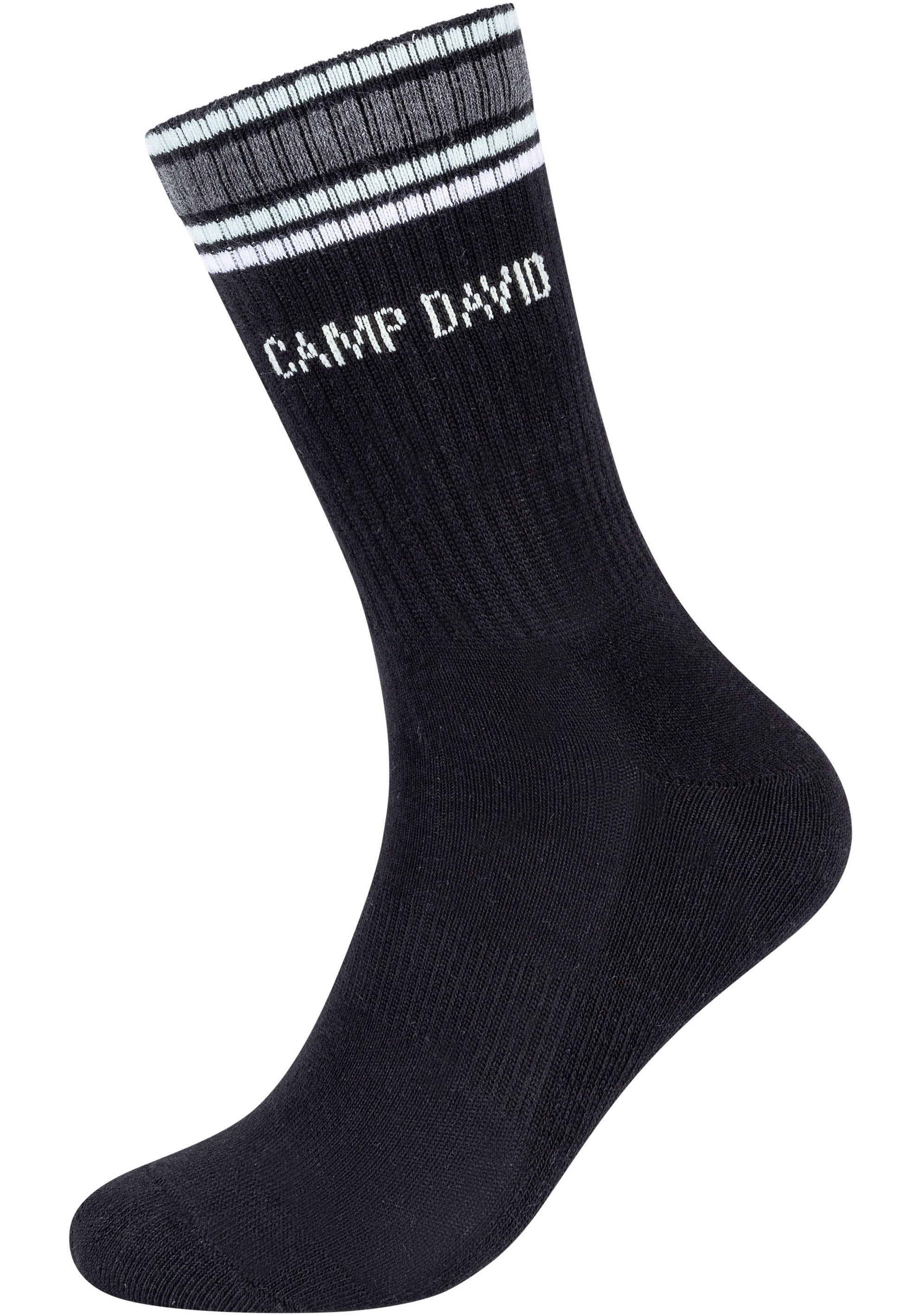 CAMP DAVID ABS-Socken »cushioned«, (4 Paar), mit verstärktem Zehenbereich