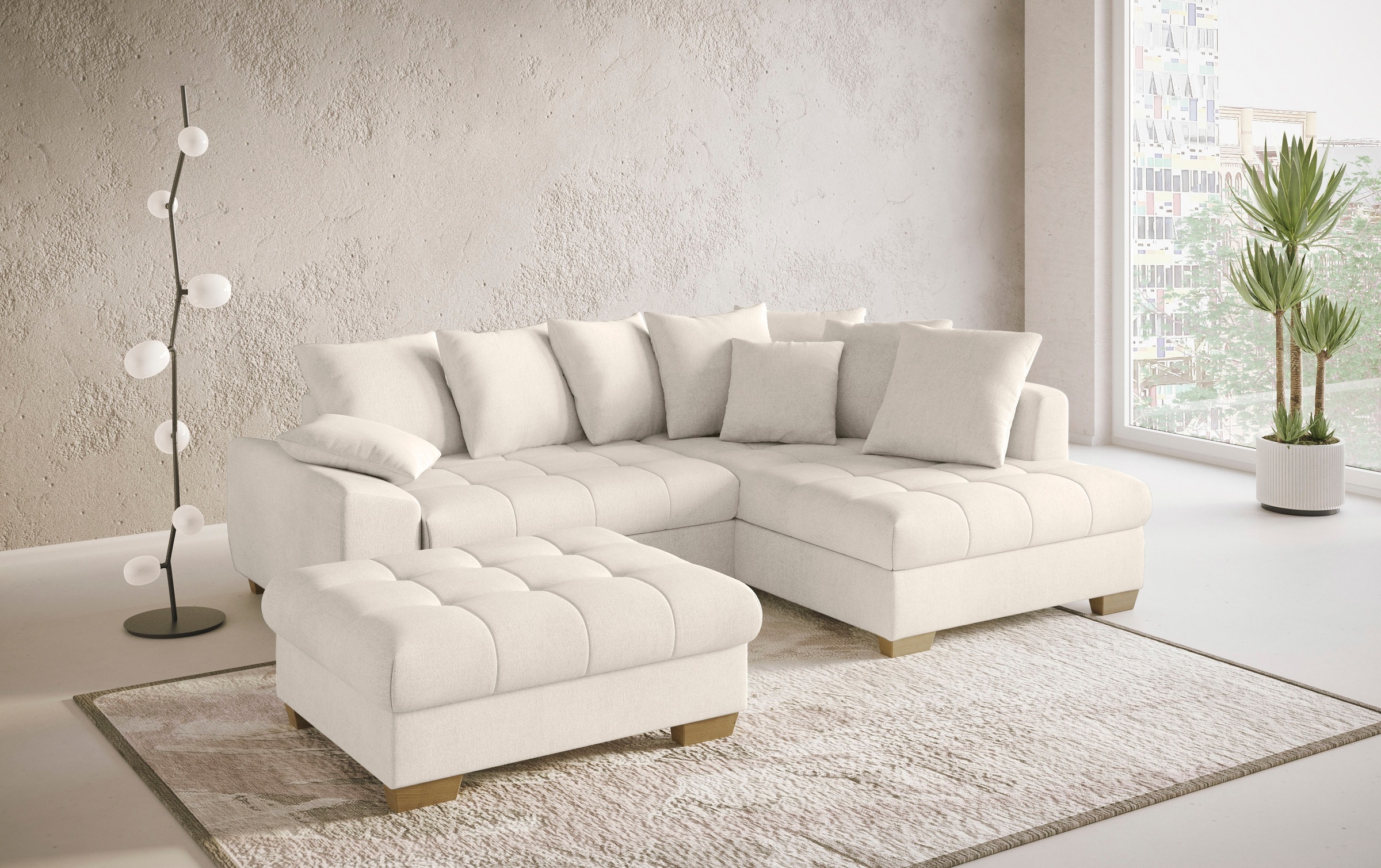 Mr. Couch Hocker »Nikita II« passend zu der Garnitur, wahlweise mit Kaltschaumpolsterung