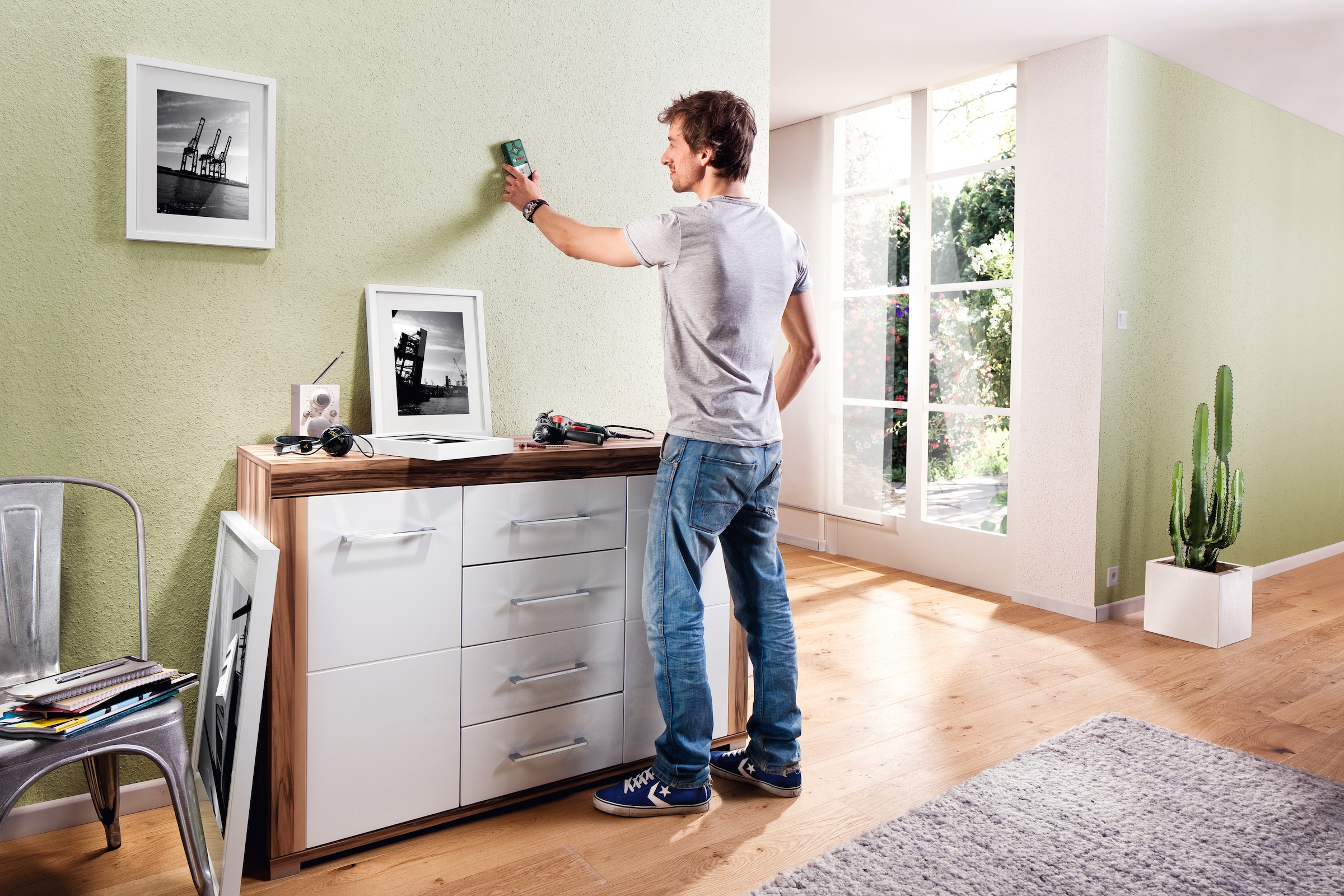 Bosch Home & Garden Leitungsortungsgerät »Truvo«, findet Metalle und stromführende Leitungen