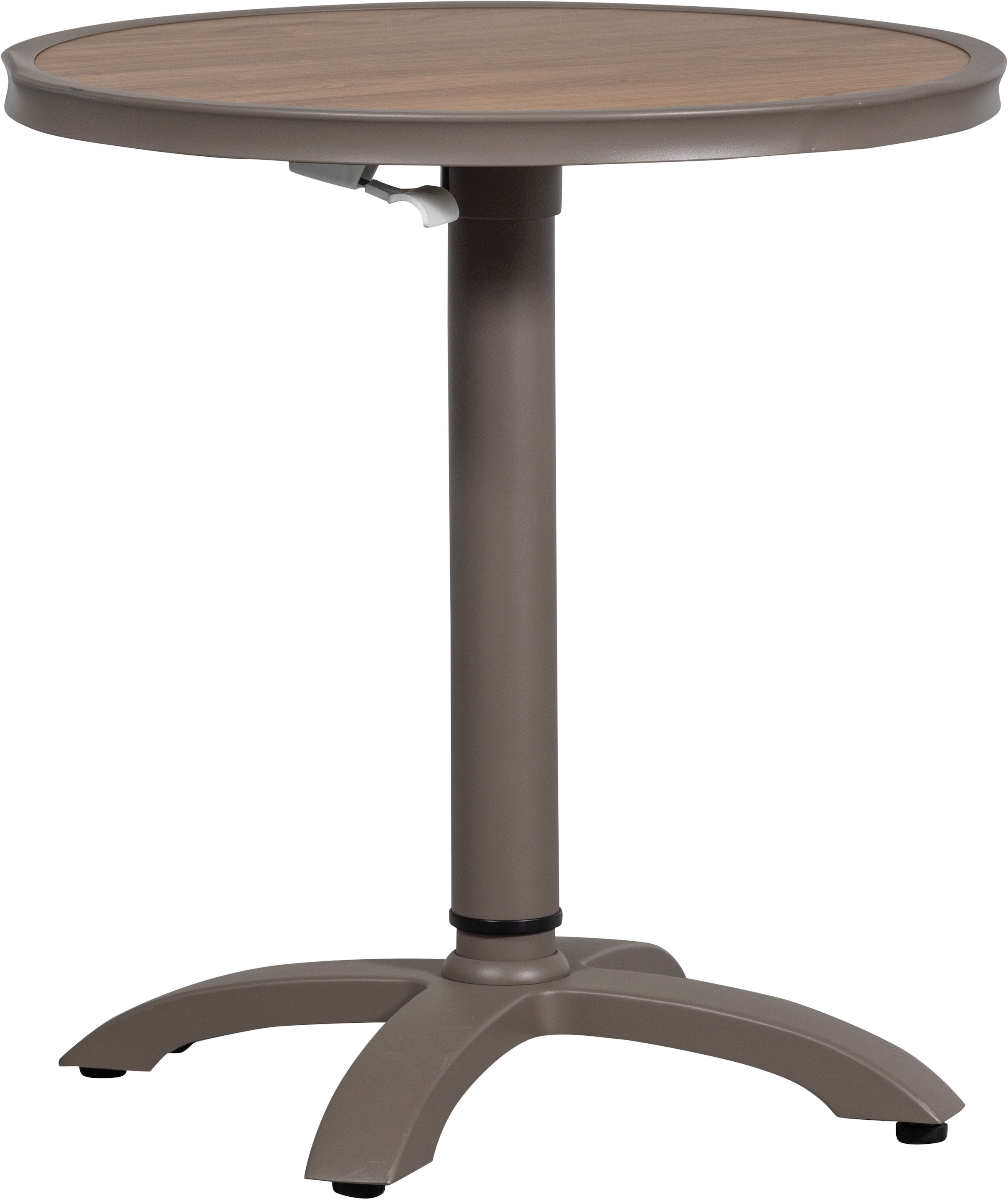 WOOOD Barhocker "Jeppe aus Aluminium höhenverstellbar, B 70 x T 70 x H 72/110 cm" Für Außenbereich geeignet, Einfach zu montierbar, Pfleigleicht