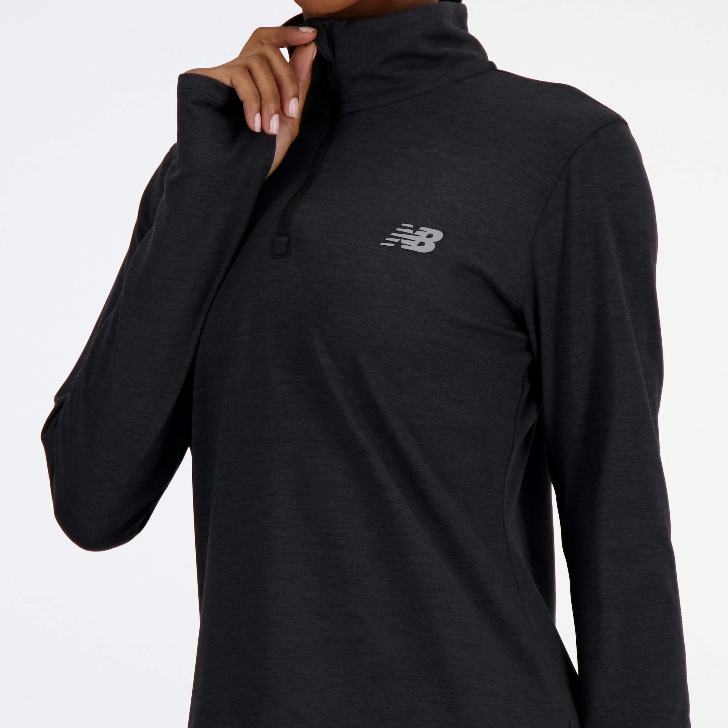 New Balance Laufshirt »Sport Essentials Space Dye Quarter Zip«