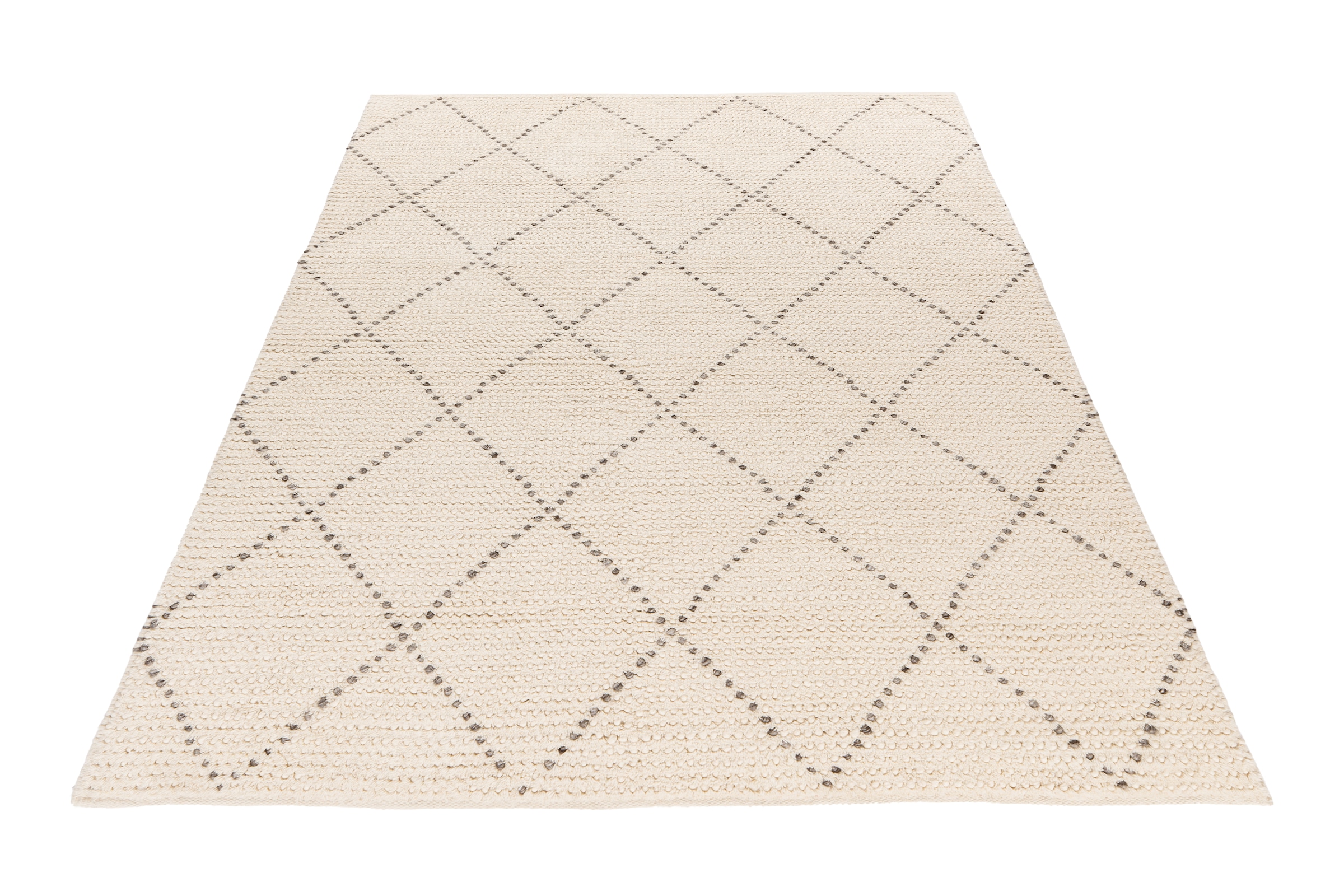 Obsession Teppich »My Freya 272«, rechteckig, Handweb Teppich, Rauten Muster, 80% Wolle, handgewebt