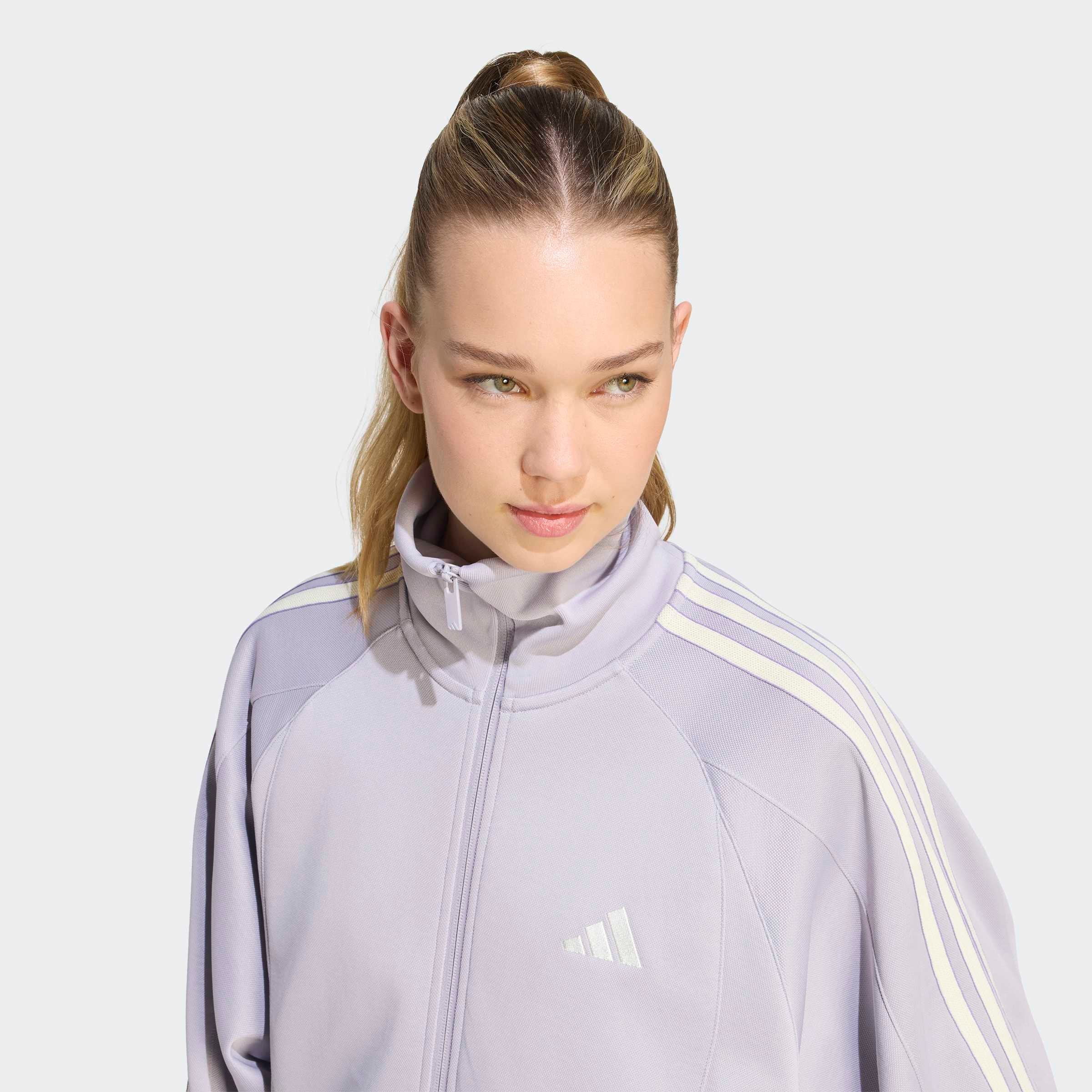 adidas Sportswear Trainingsjacke »STADIUM PIQUE LOOSE FIT TRACK« sportlicher Stil, aus Polyester und Baumwolle