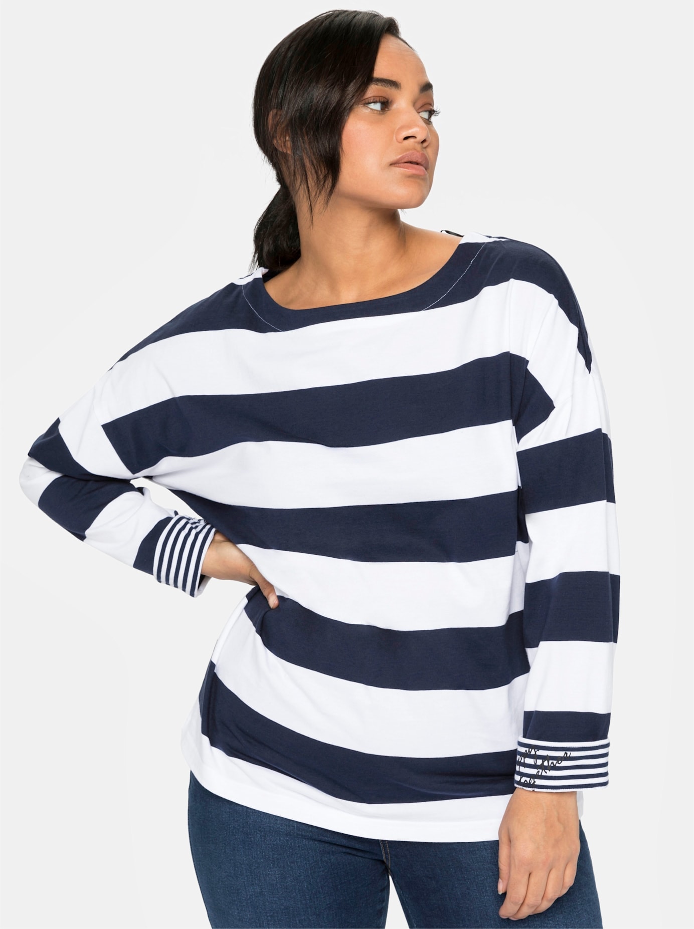 Sheego Langarmshirt "Langarmshirt", (1 tlg.) günstig online kaufen