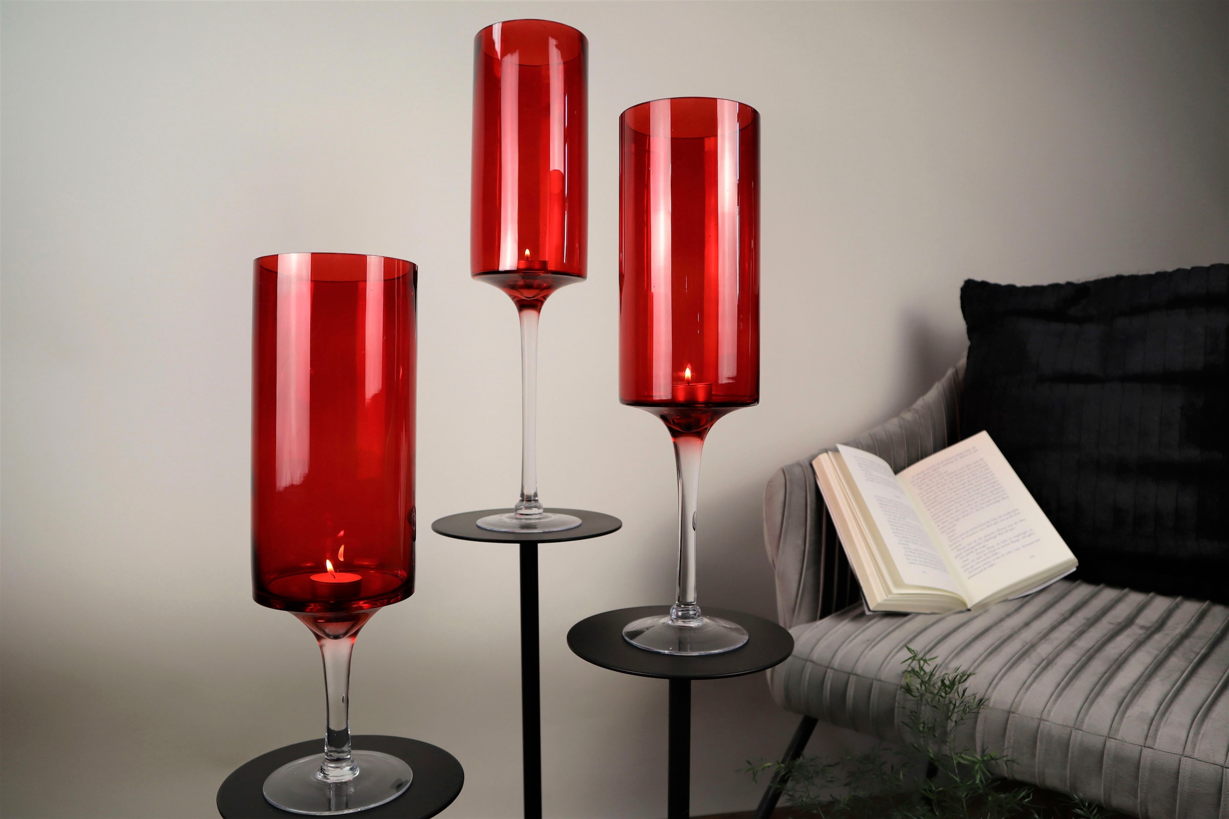 AM Design Windlicht »Stumpenkerzenhalter«, (1 St.), Kerzenhalter aus Glas, Ø  ca. 12 cm bestellen | BAUR
