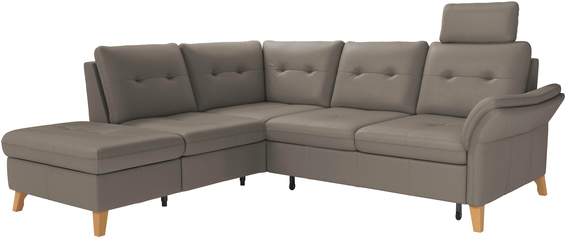 sit&more Ecksofa »Göteborg«, inkl. Sitztiefenverstellung, wahlweise mit Bettfunktion & Bettkasten