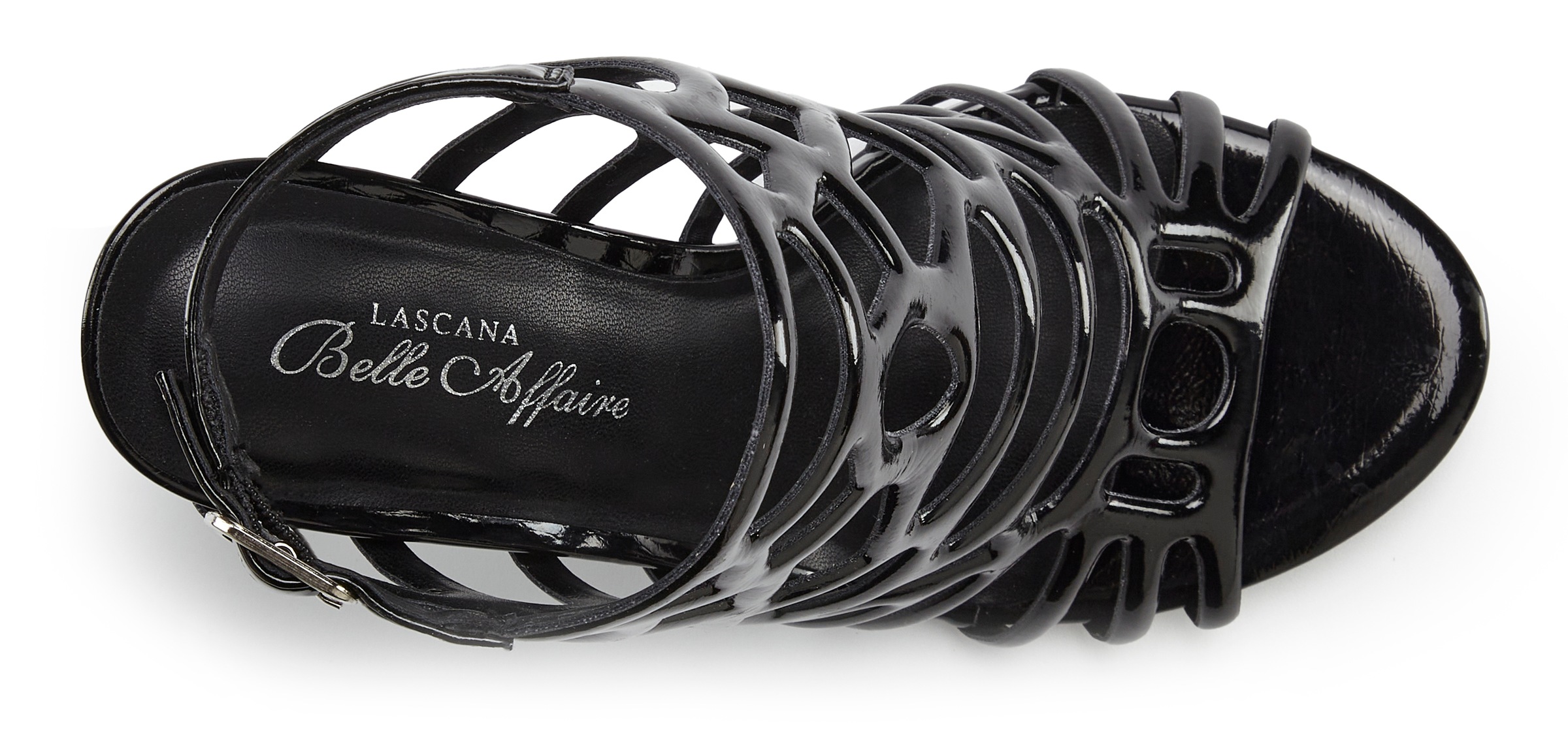 Thumbnail - LASCANA Belle Affaire High-Heel-Sandalette "Sandalette mit Cut-Outs," verführerischer Sommerschuh in Lack-Optik, Sandale