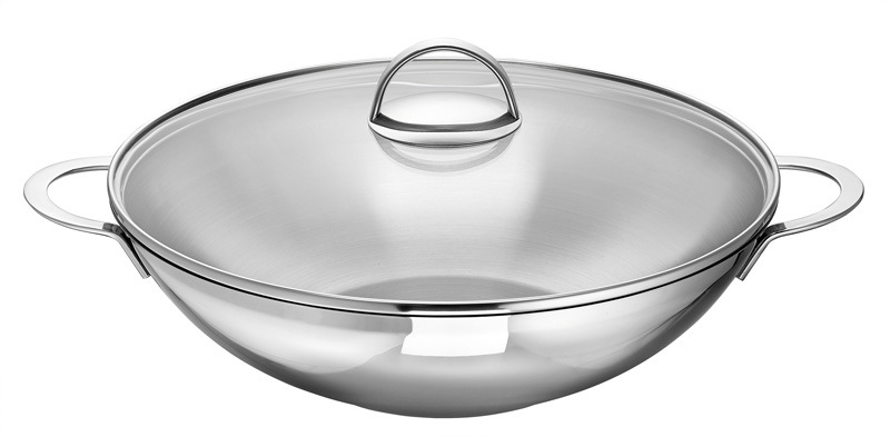 SCHULTE-UFER Wok "Wave" Edelstahl 18/10 1 Stk. tlg. Induktion günstig online kaufen
