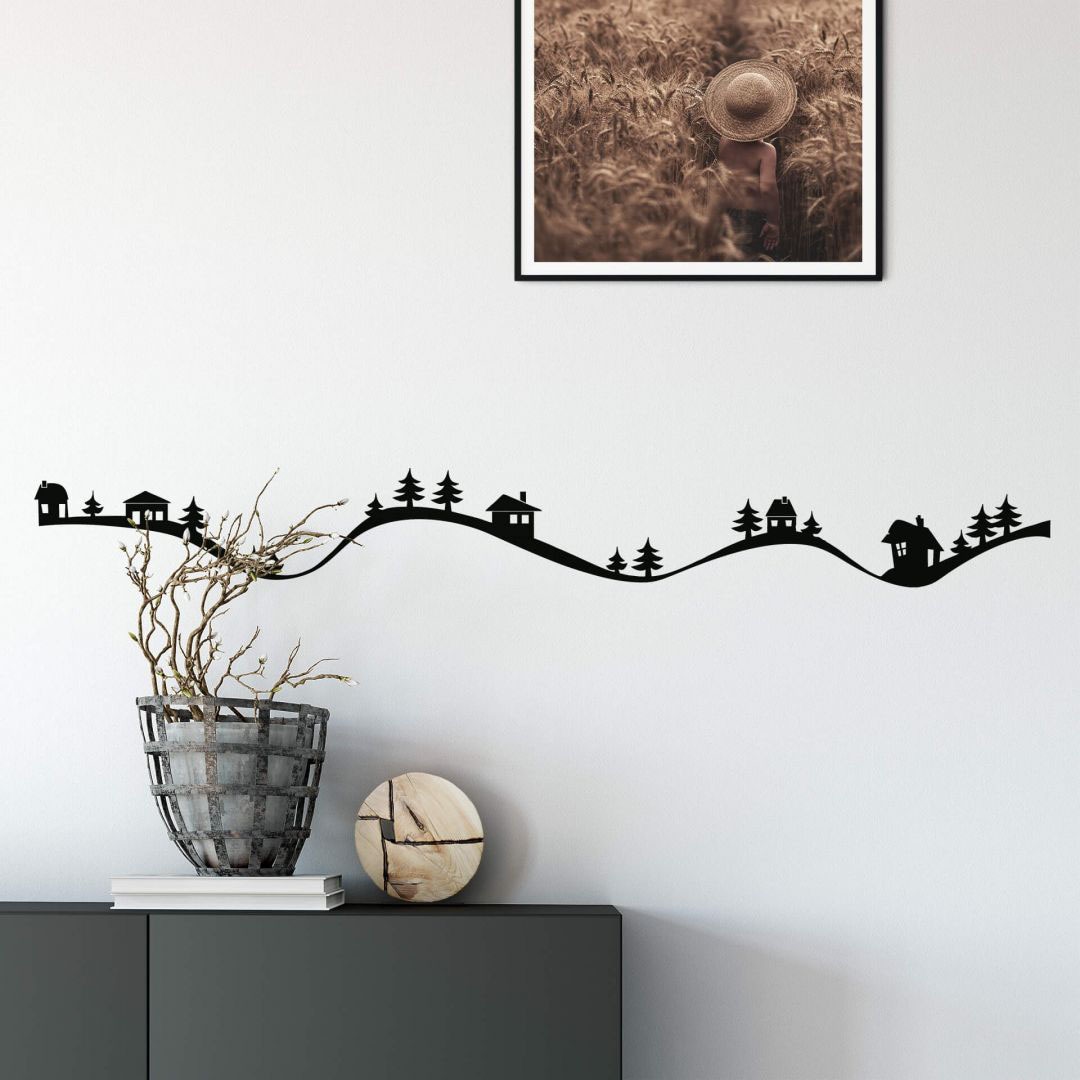 Wall-Art Wandtattoo »Weihnachtsdeko Dorf Berge 80cm«, (1 St.) bestellen |  BAUR