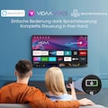 Hisense QLED-Fernseher »55E77HQ«, 139 cm/55 Zoll, 4K Ultra HD, Smart-TV, HDR10, HDR10+ decoding, HLG, 60Hz Panel, Alexa Built-in, VIDAA Voice