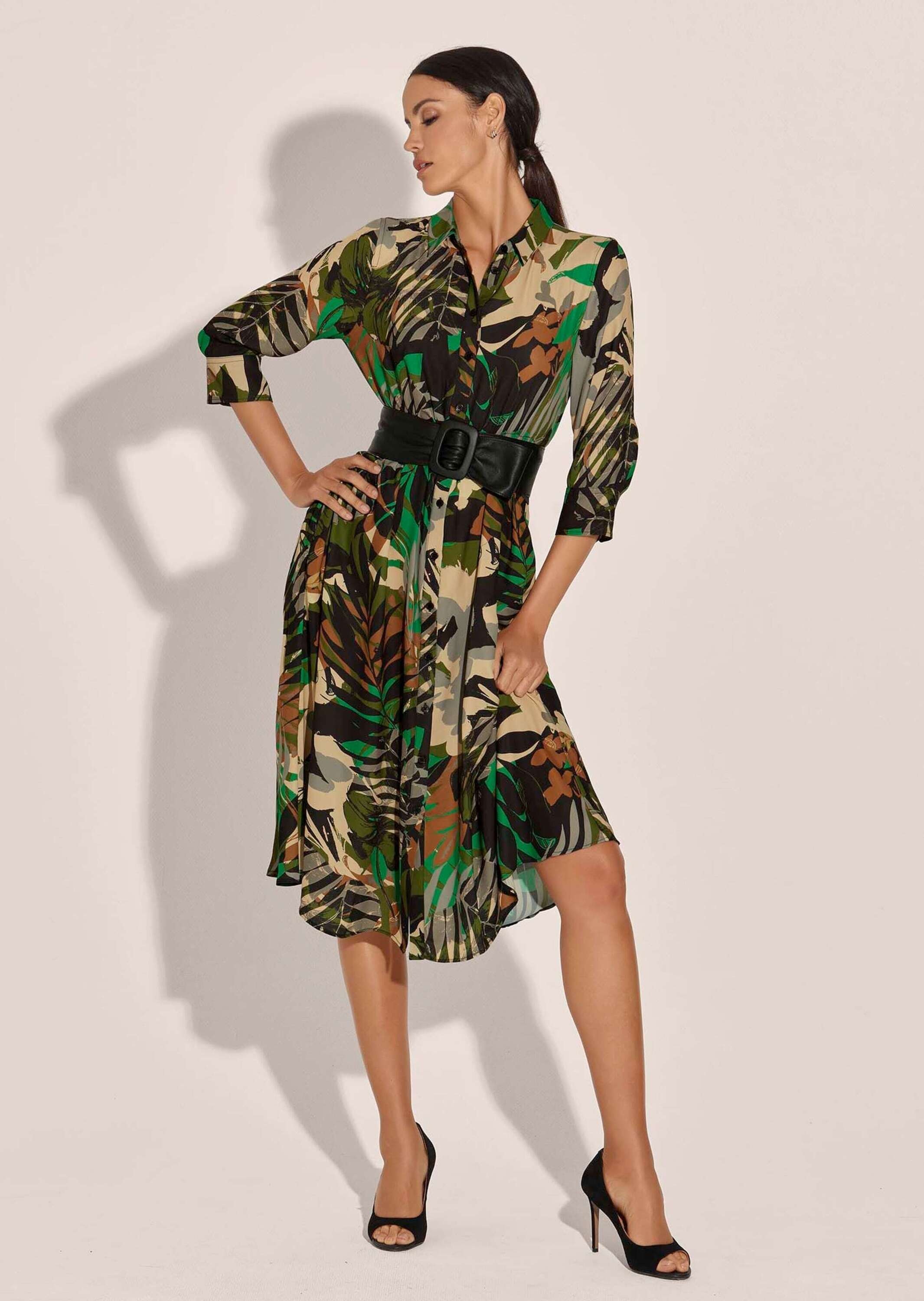 MADELEINE Midikleid "Kleid Bedrucktes Kleid mit Rocktaschen" günstig online kaufen