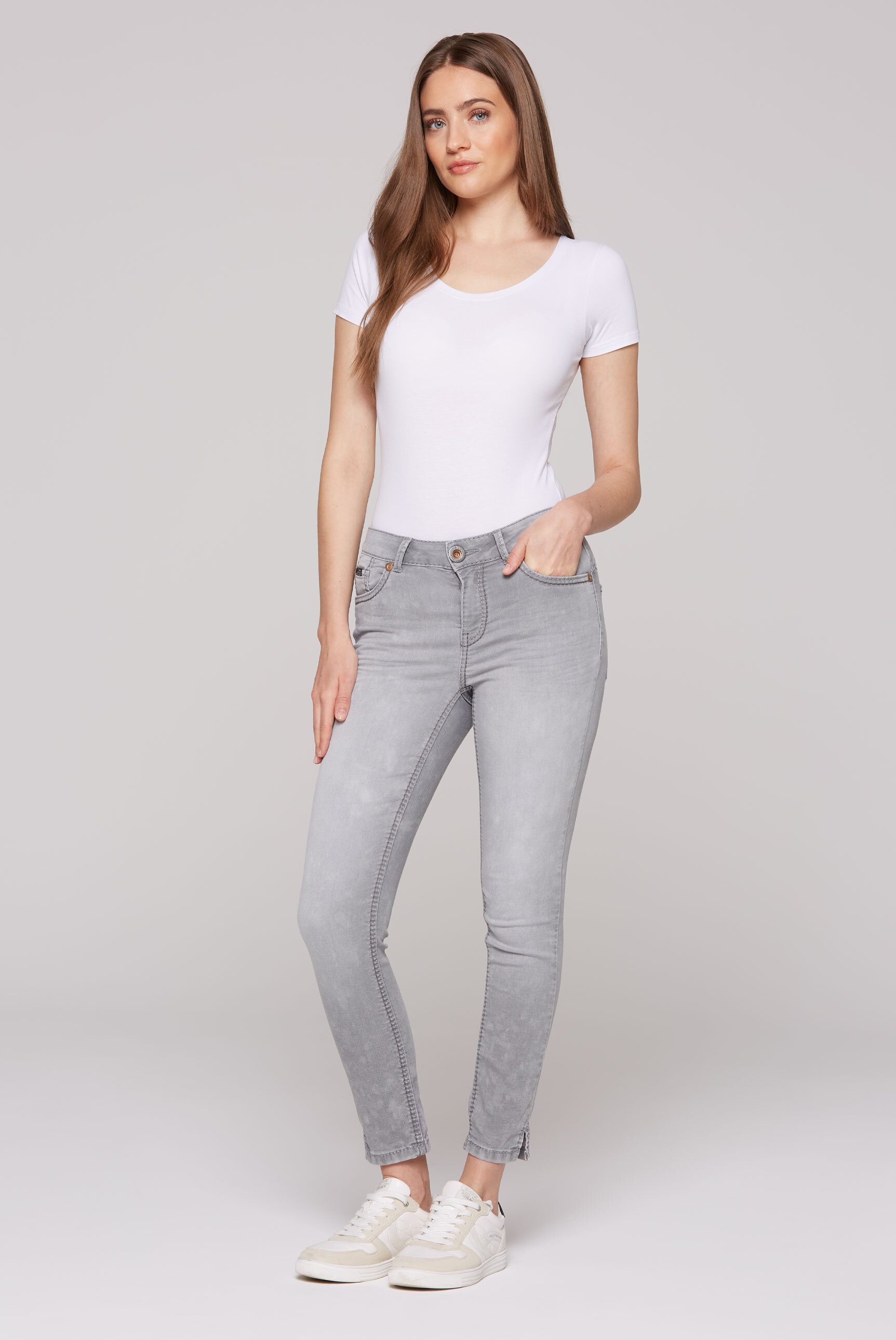SOCCX Slim-fit-Jeans mit normaler Leibhöhe