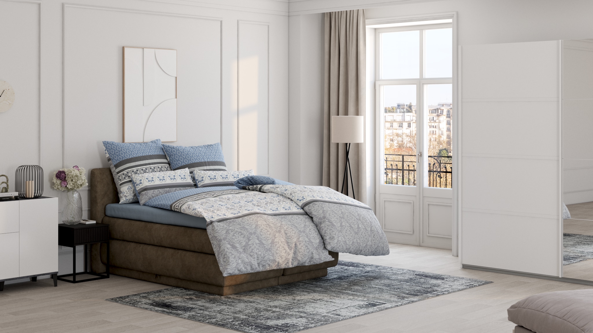 my home Teppich »Hamsa« rechteckig 9 mm Höhe dezenter Glanz, Schrumpf-Garn-Effekt, im Vintage-Look, dichte Qualität