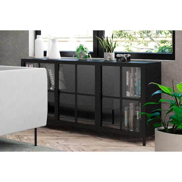 Homexperts Vitrine »Choice«, designorientiertes Sideboard mit Glastüren  bestellen | BAUR