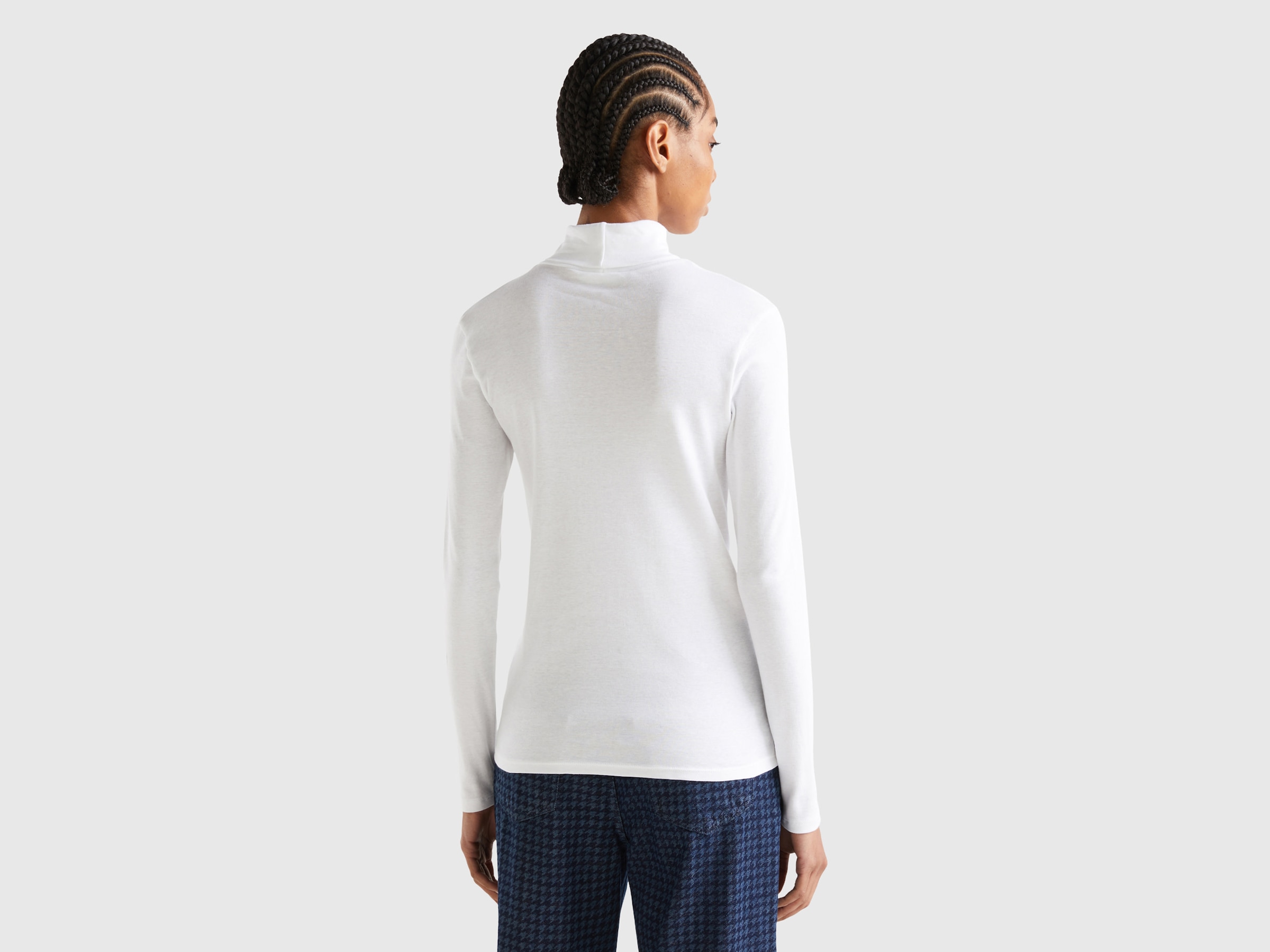 United Colors of Benetton Rollkragenshirt mit Markenlabel günstig online kaufen