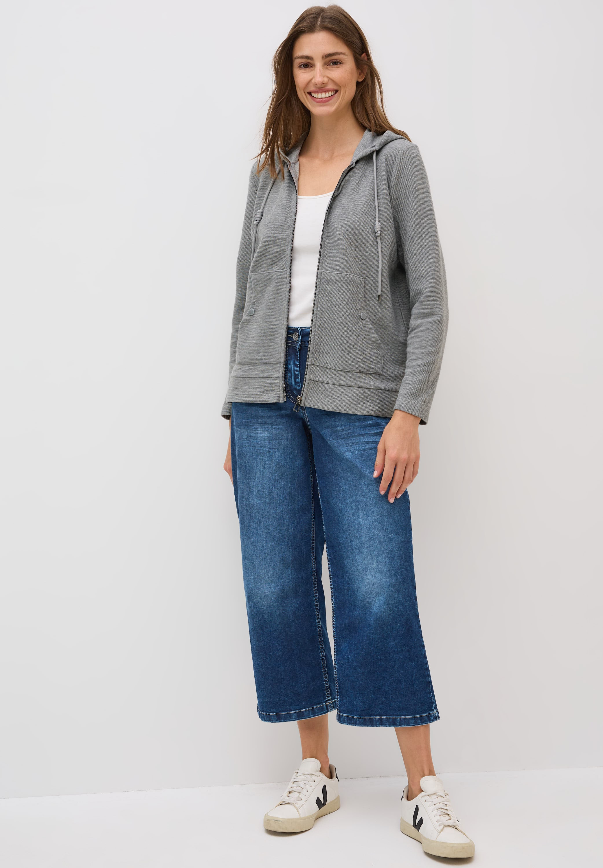 Cecil Sweatjacke, mit Kängurutasche