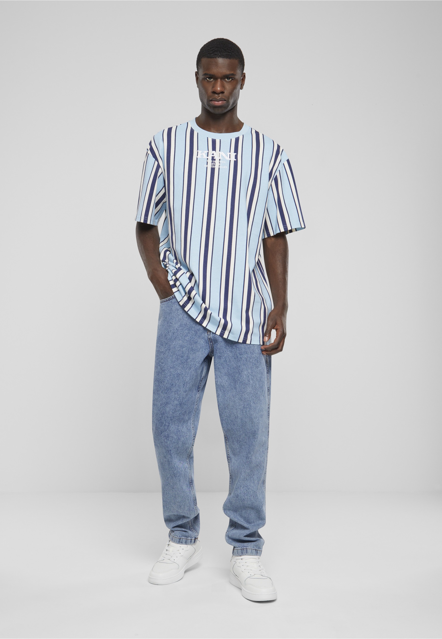 Karl Kani T-Shirt »Karl Kani Herren KM241-034-2 Karl Kani Retro Striped Tee« 1 Stk.