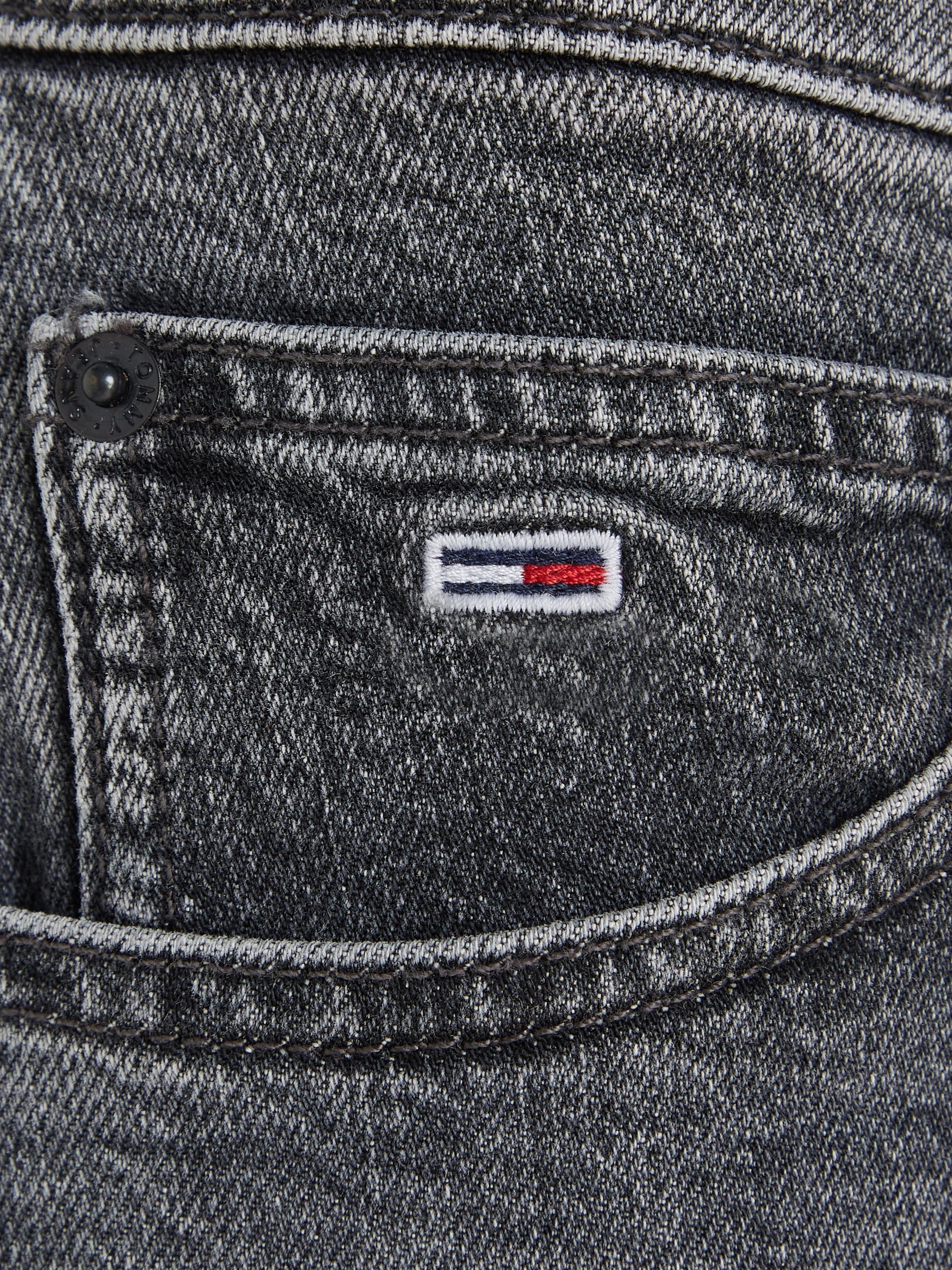 für Jeans BAUR Jeans mit | Jeansrock, Tommy Tommy Logobadge bestellen