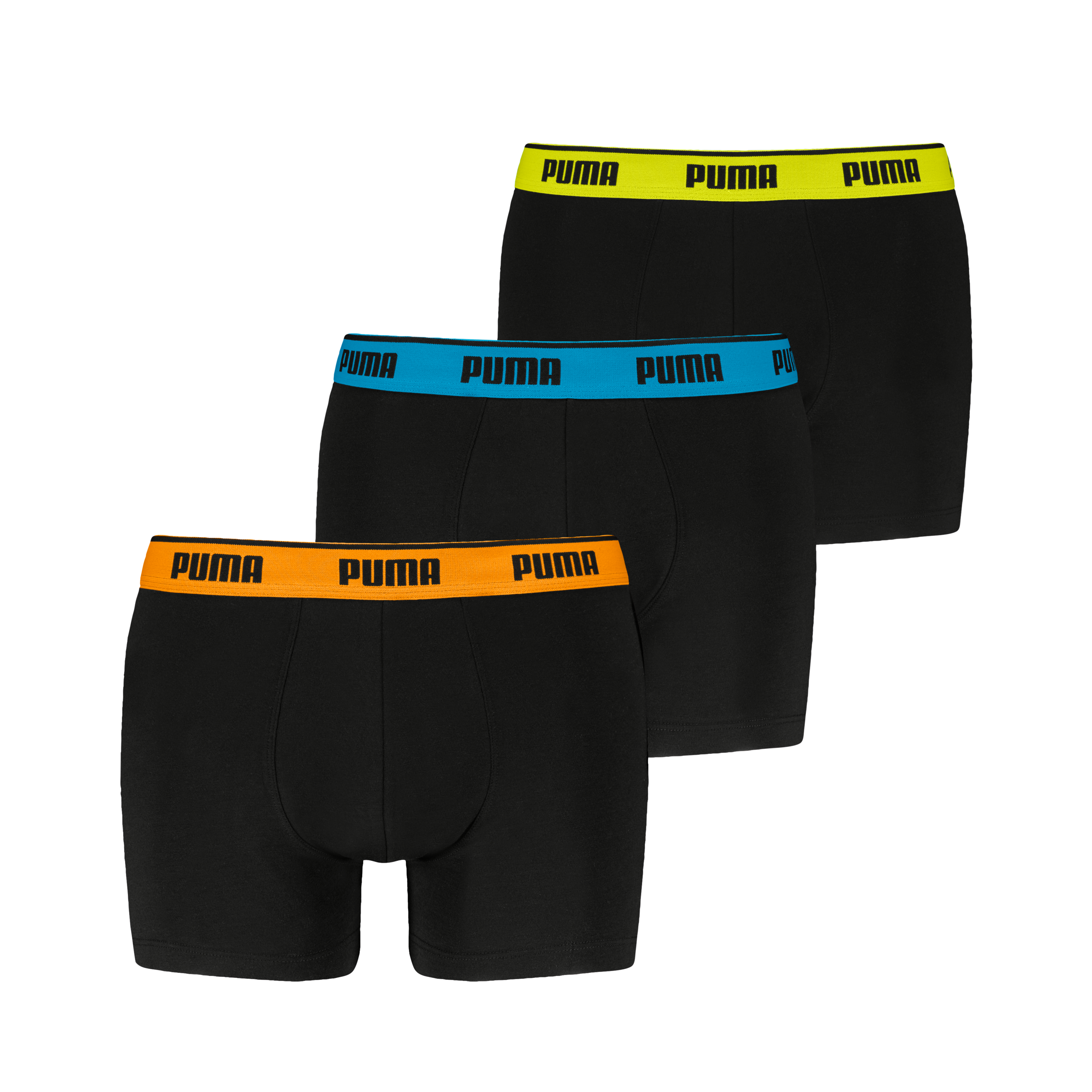 PUMA Boxershorts "PUMA MEN EVERYDAY BASIC BOXERS 3P" Komfortabler elastischer Logobund