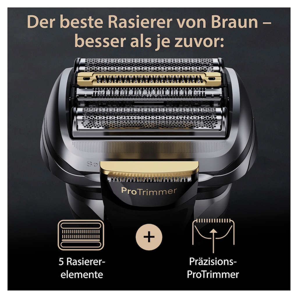 Braun Elektrorasierer »Series 9 Pro+ 9575cc«, Reinigungsstation, Precision ProTrimmer