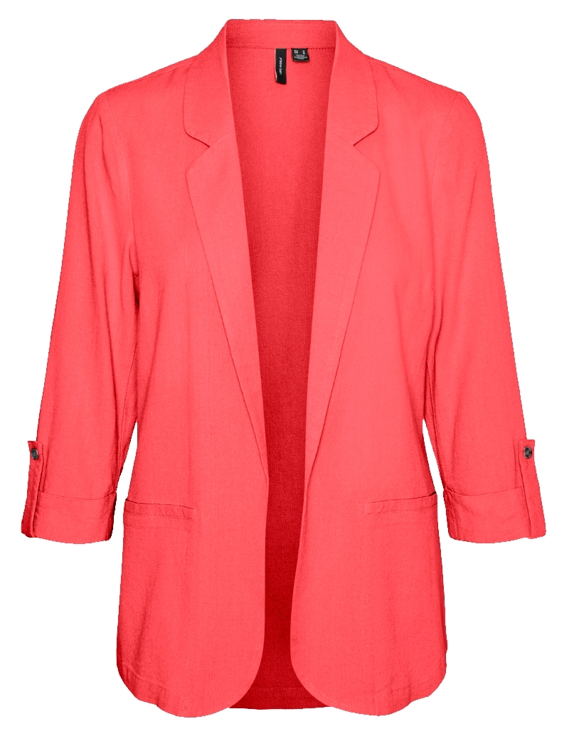 Vero Moda Kurzblazer "VMJESMILO 3/4 LOOSE BLAZER WVN GA NOOS", mit Leinen günstig online kaufen