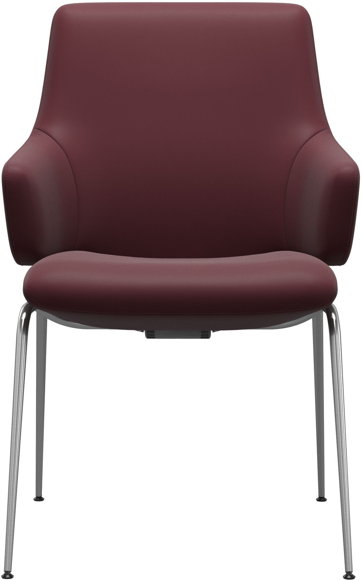 Stressless® Polsterstuhl »Laurel«, Leder BATICK, Low Back mit Armlehne, Größe L, mit Beinen aus Stahl in Chrom matt