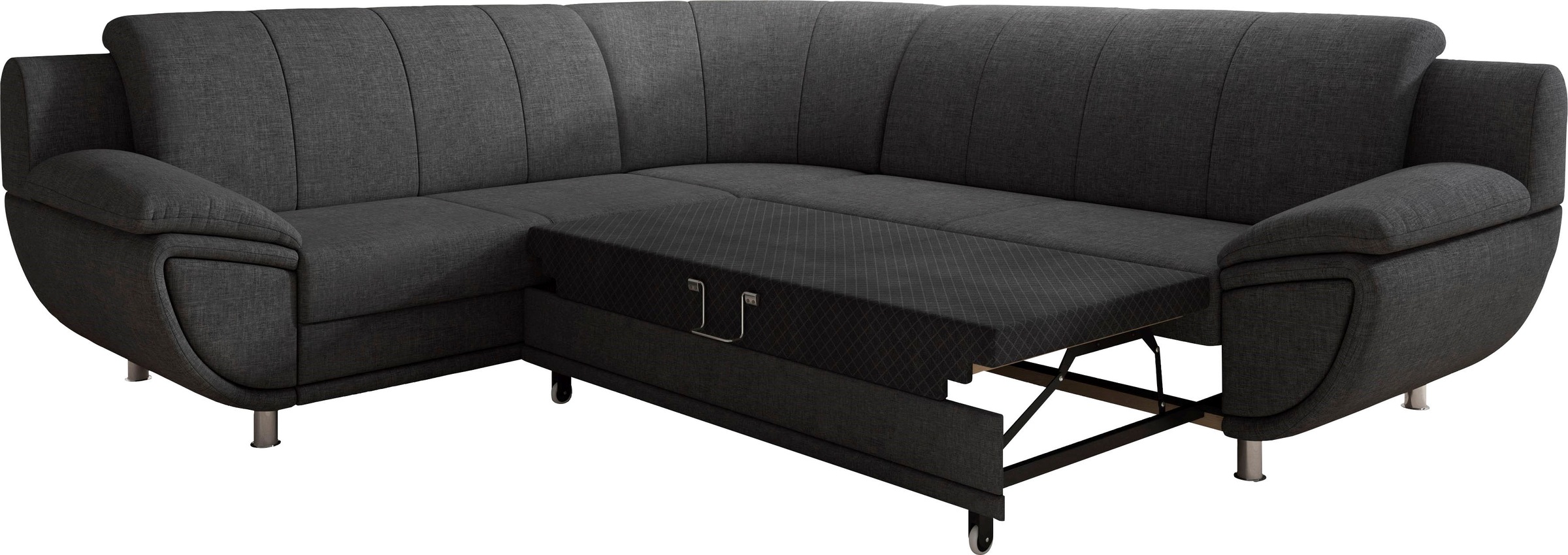 TRENDMANUFAKTUR Ecksofa »Rondo II, L-Form«, wahlweise mit Federkern, wahlweise mit Bettfunktion