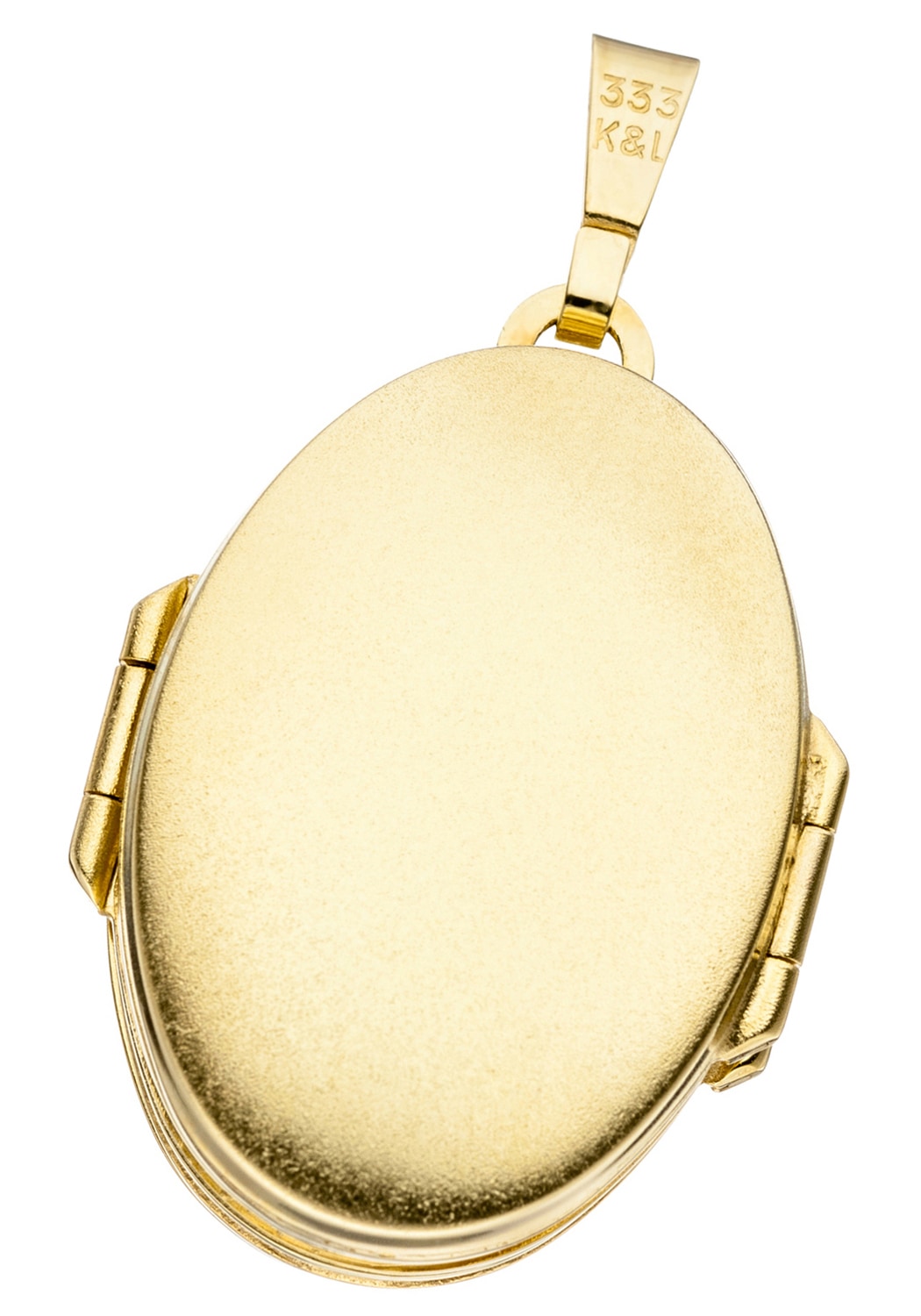 JOBO Medallionanhänger »Anhänger Medaillon Blumen oval 26 mm« ()  333 Gold für 6 Fotos