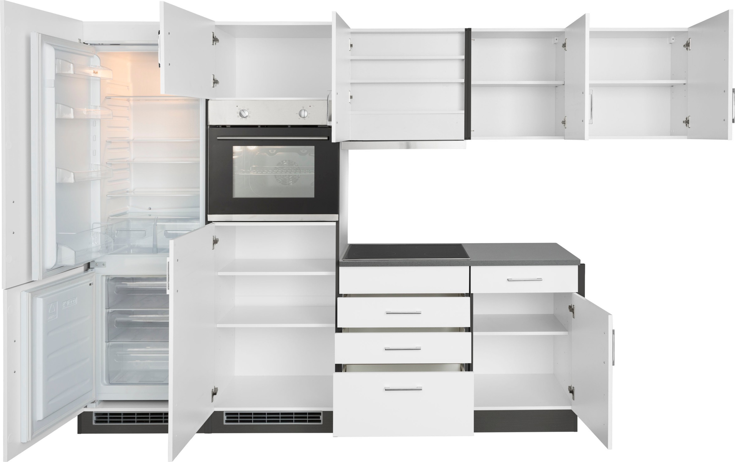HELD MÖBEL Winkelküche "Paris", Stellbreite 290/220 cm, wahlweise mit Induk günstig online kaufen