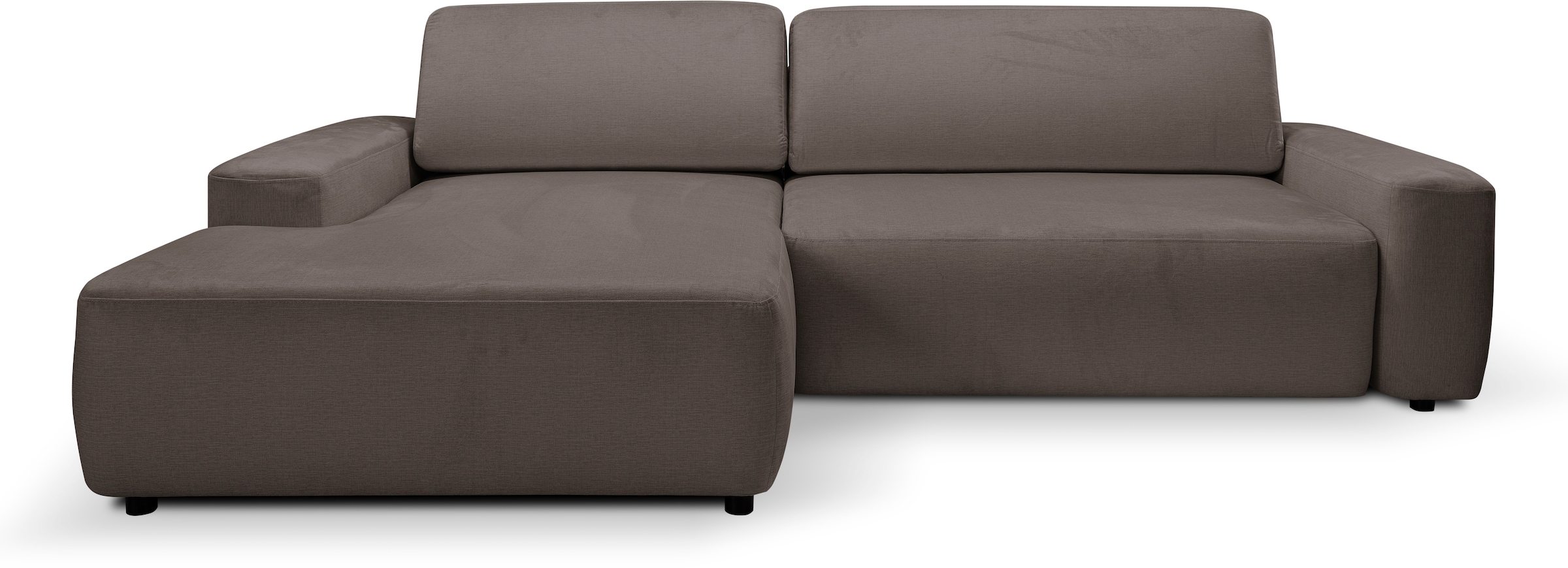 WERK2 Ecksofa »Bully«, Curvy Trend Ecksofa mit Schlaffunktion in weichem  Cord | BAUR